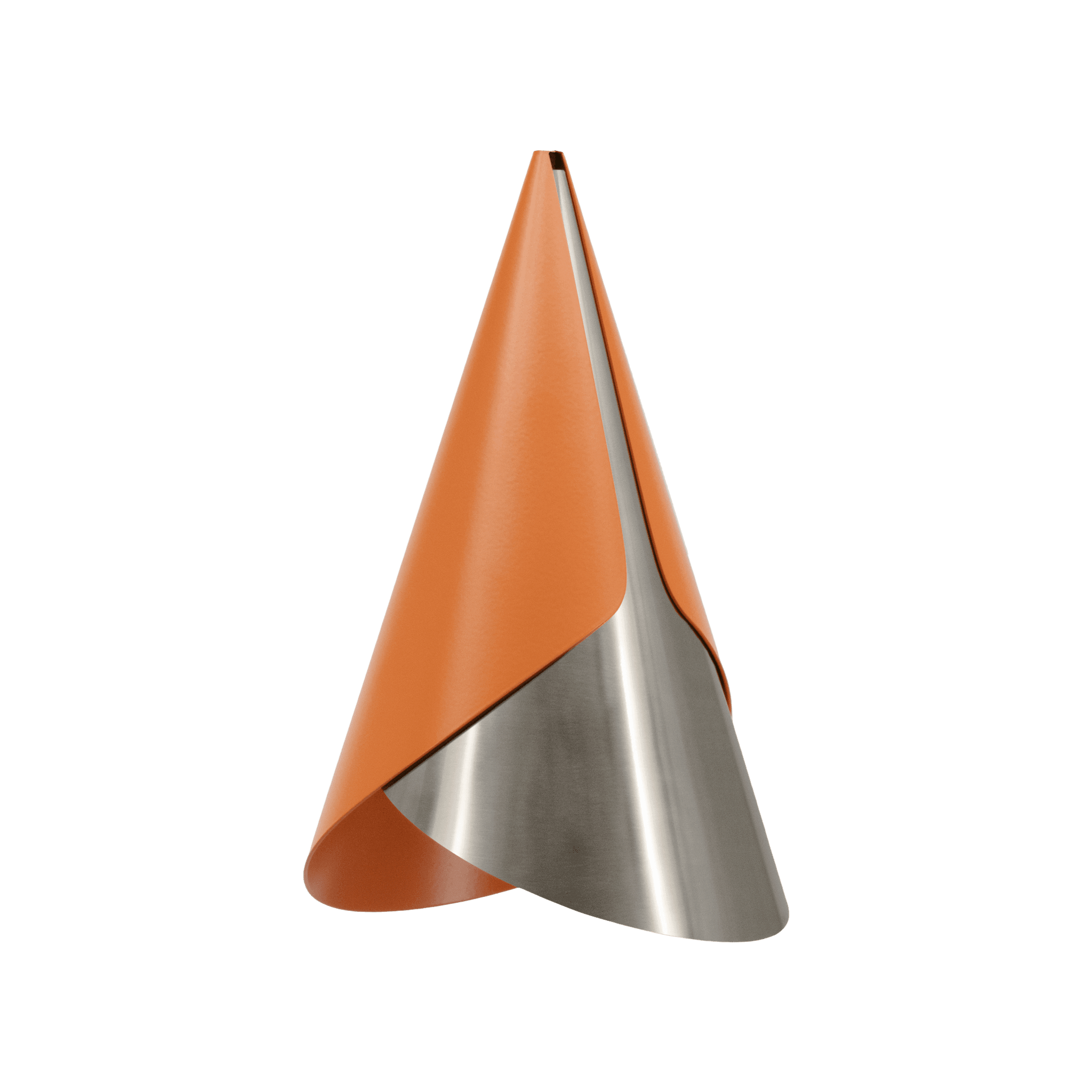 Abażur CORNET pomarańczowy ze srebrnym UMAGE    Eye on Design