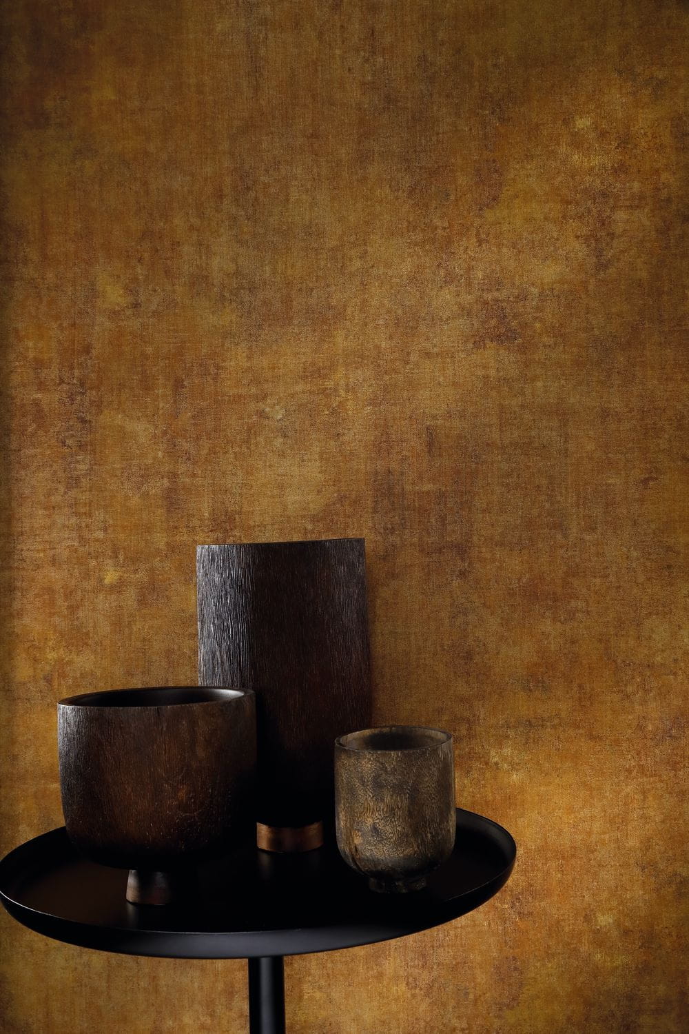 Structural wallpaper imitating canvas ISIS - DARK BEIGE
