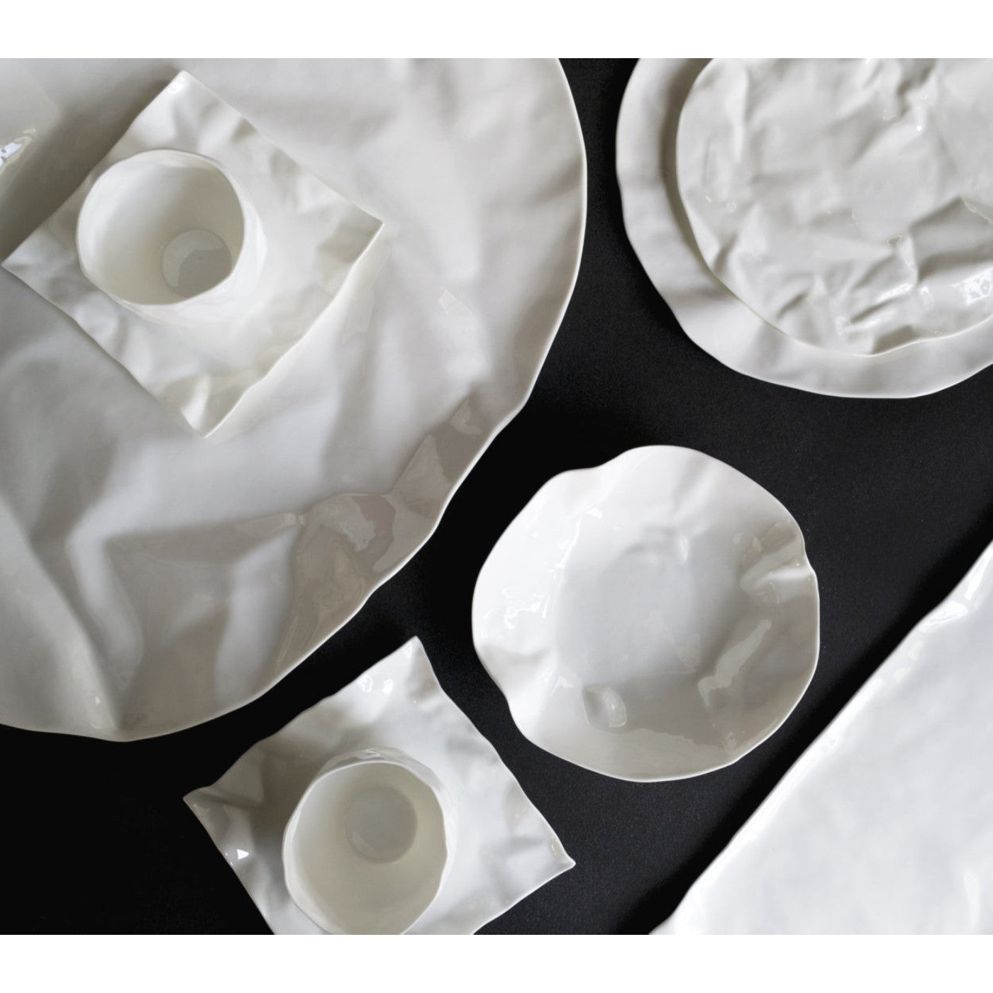 Zestaw talerzy ADELAIDE biała ceramika