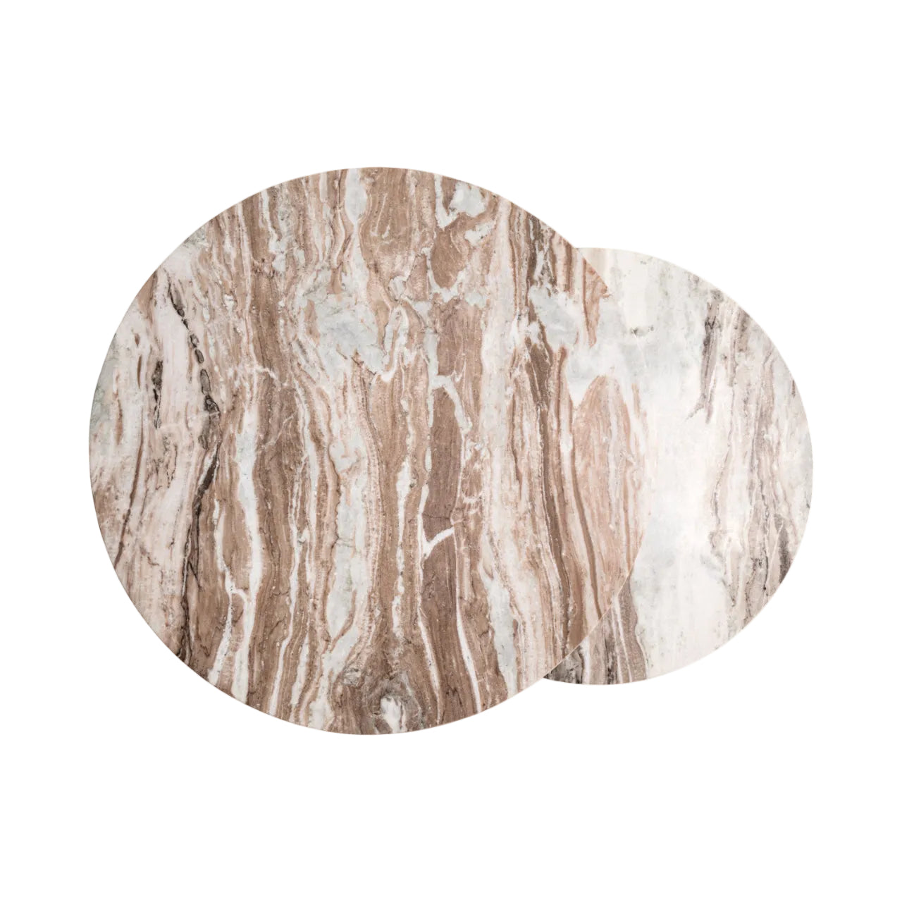 Sada konferenčních stolků BOTTEGA zlatá s mramorovou deskou