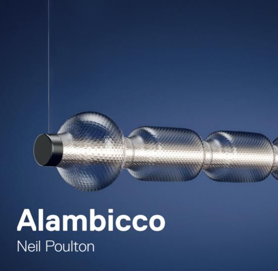 Závěsné svítidlo ALAMBICCO HORIZONTAL foukané sklo