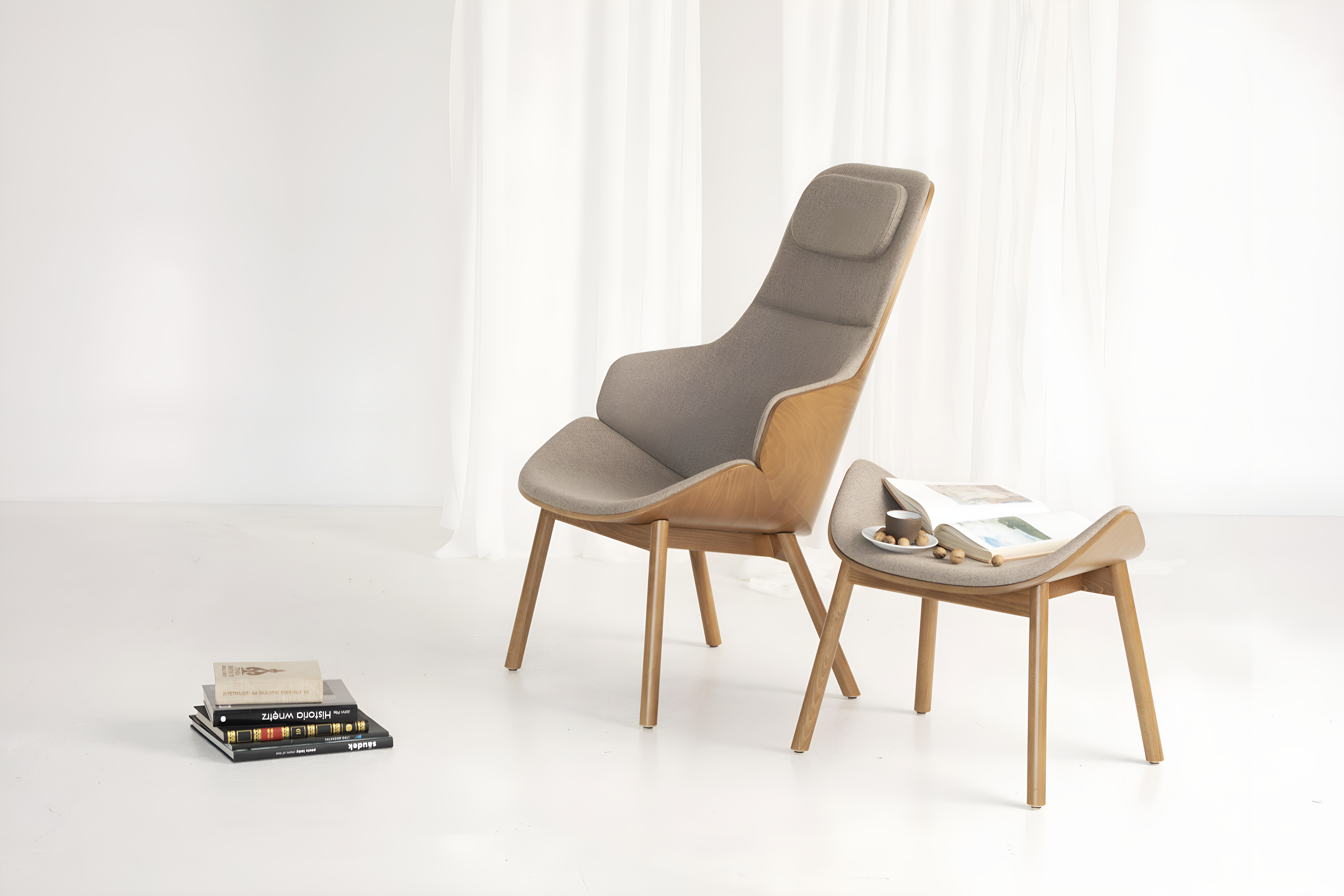 Podnožník ARIA C-5340 čalouněný