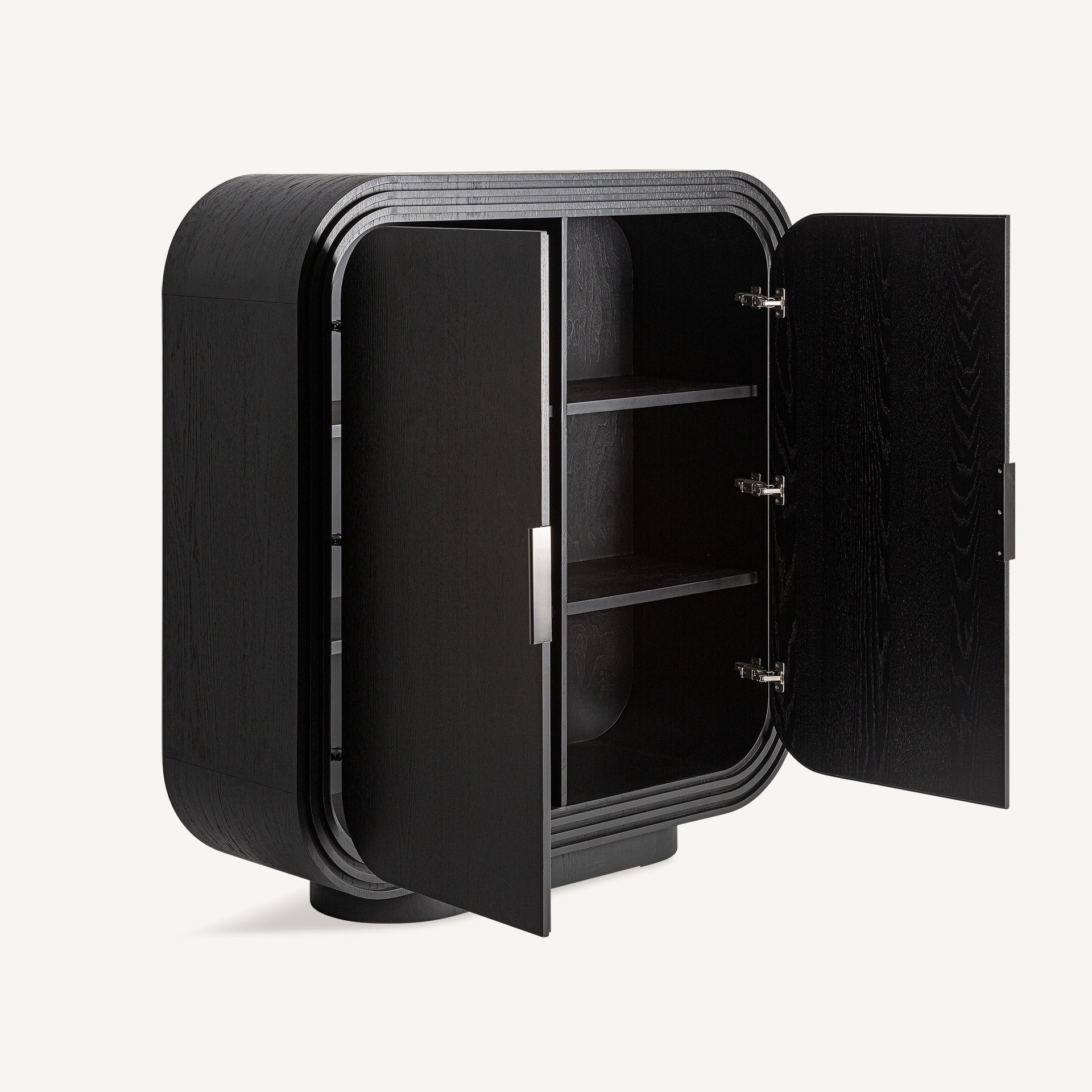 RIZE Wardrobe Black Oak Wood