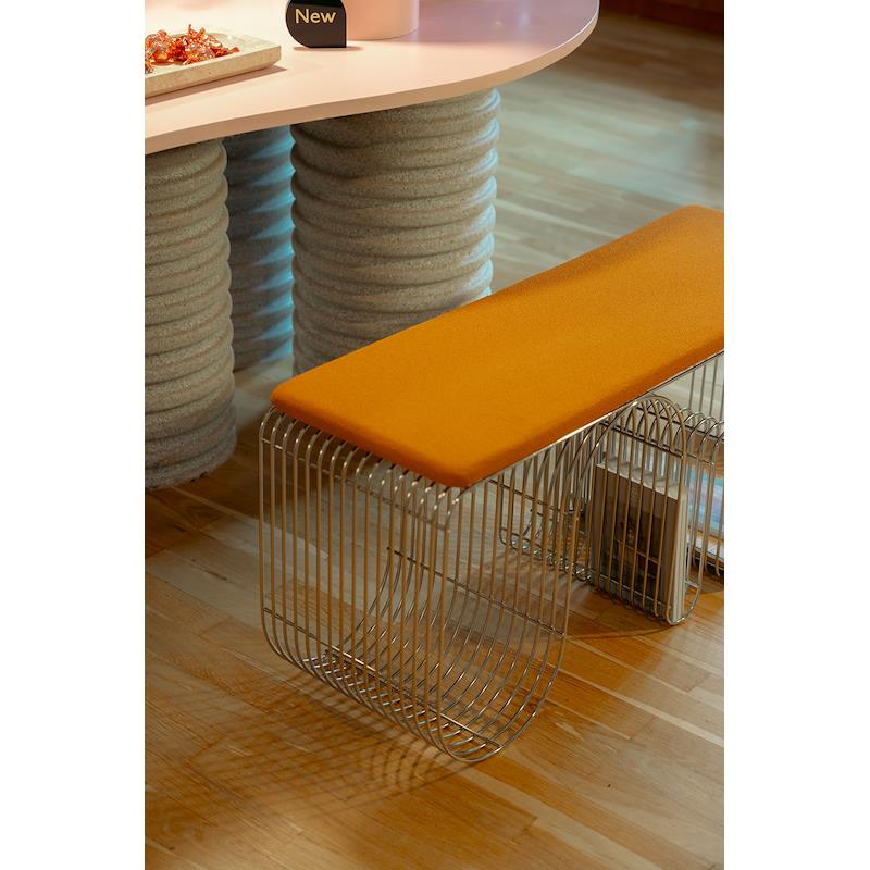 CURVA Seat Cushion Brown Bouclé