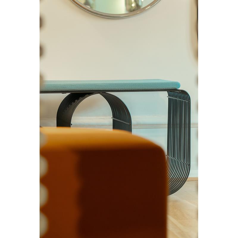 Lavička CURVA černá