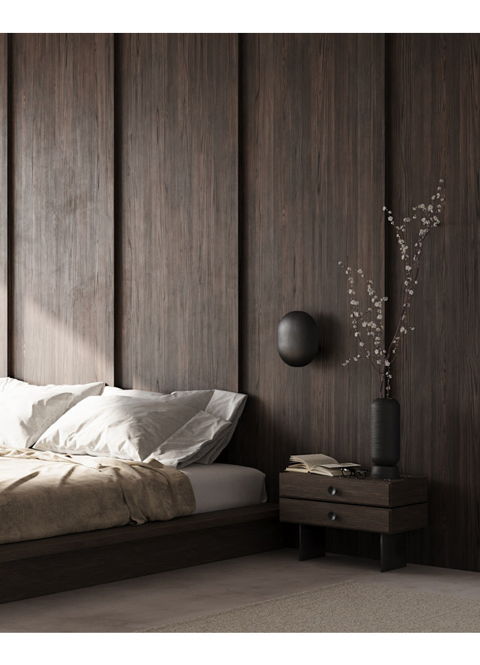 Lampa ścienna CLAM grafitowy – styl minimalistyczny