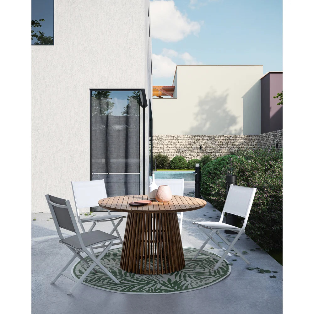 RODANO round outdoor table acacia wood
