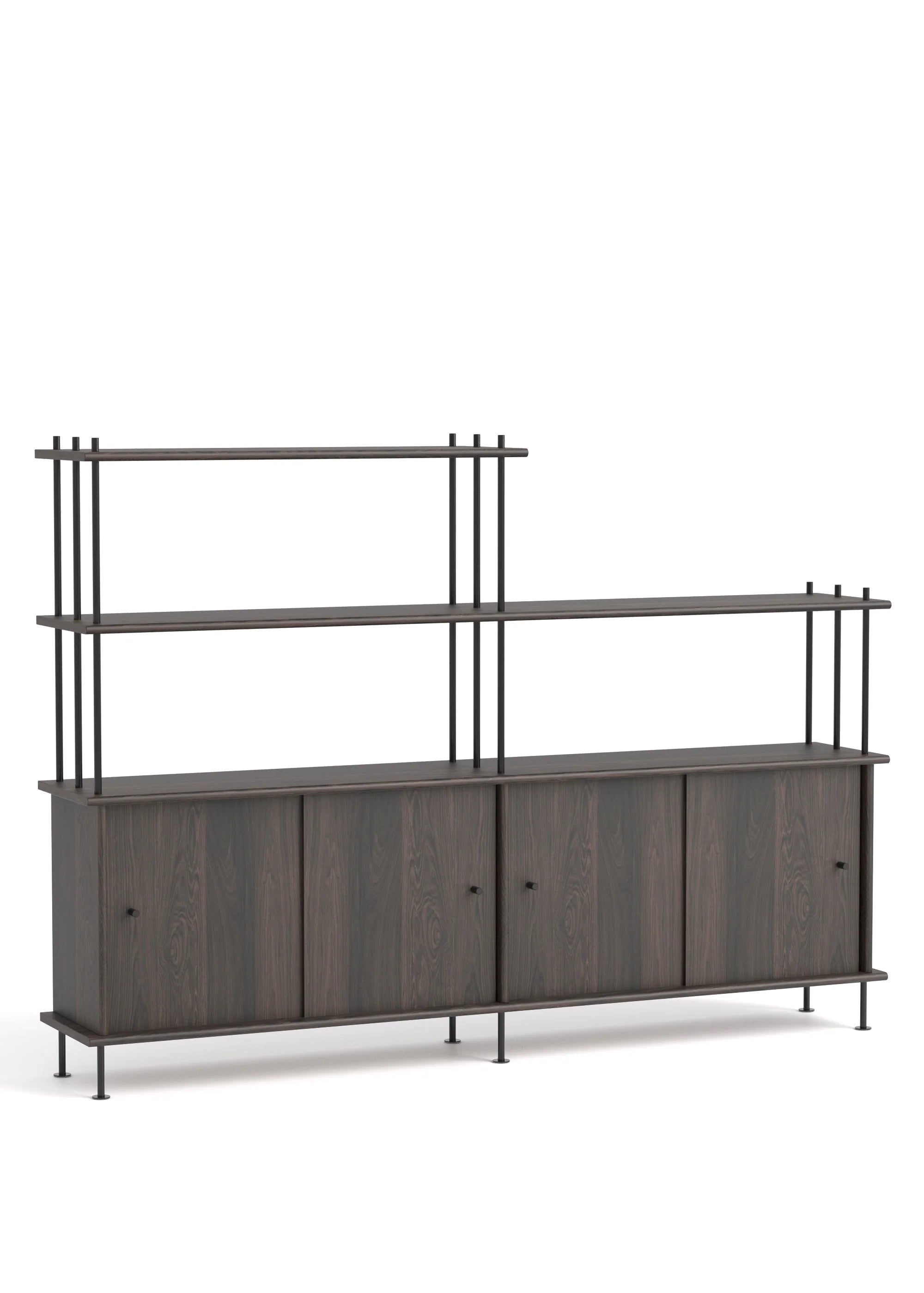 Skříňka BAVA 200 ebenové dubové dřevo