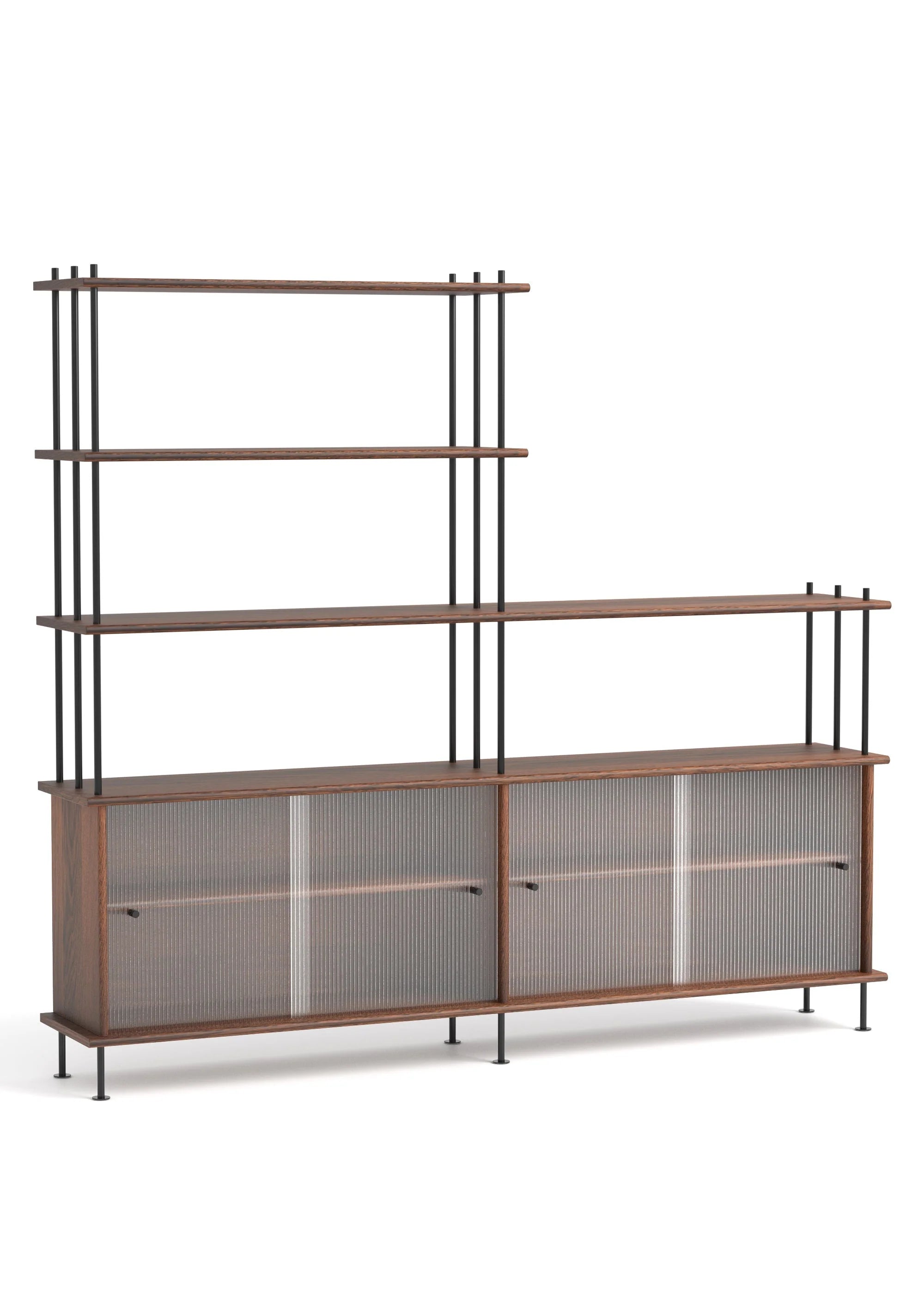 Skříňka BAVA 200 tmavé dubové dřevo