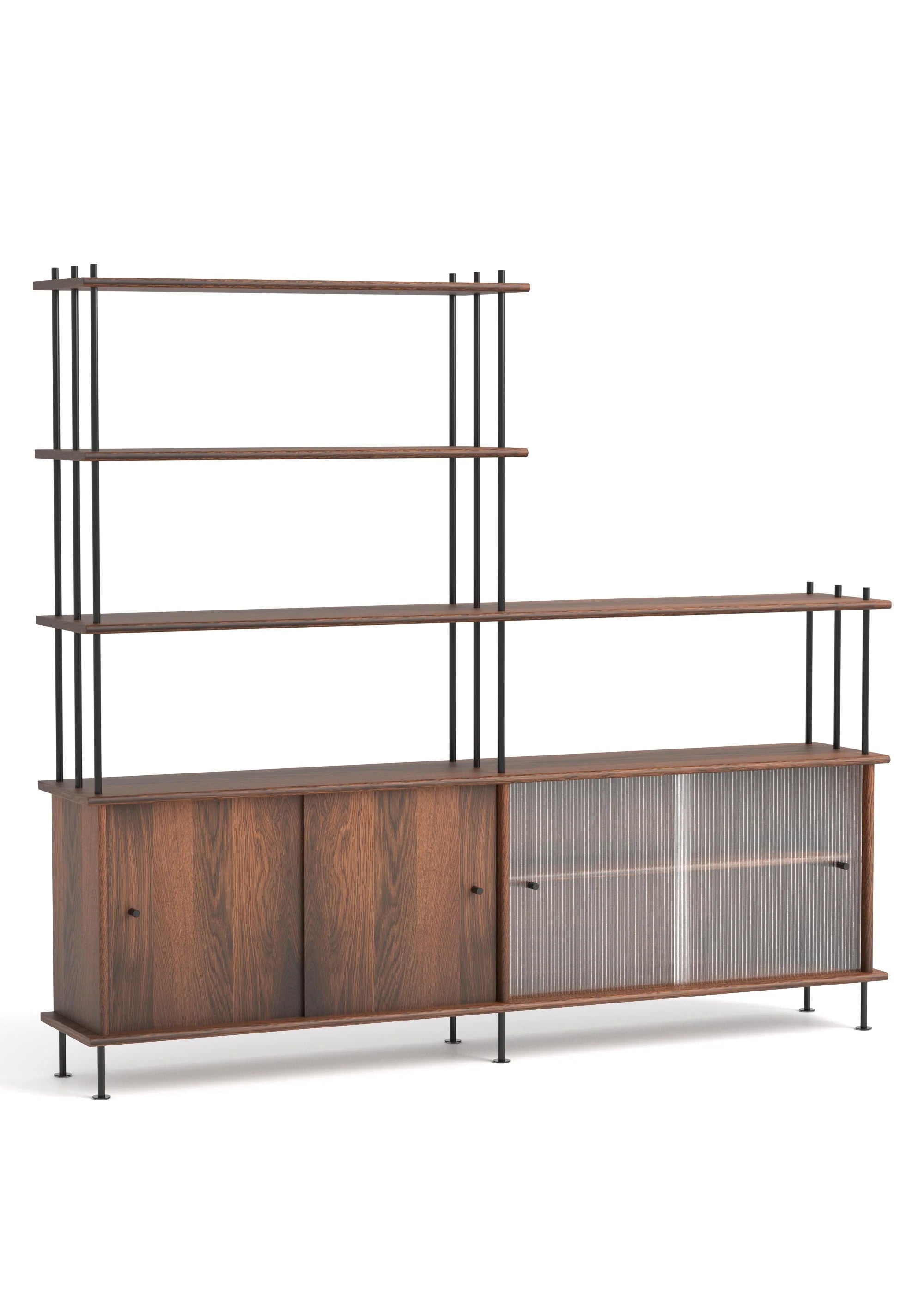 Skříňka BAVA 200 tmavé dubové dřevo