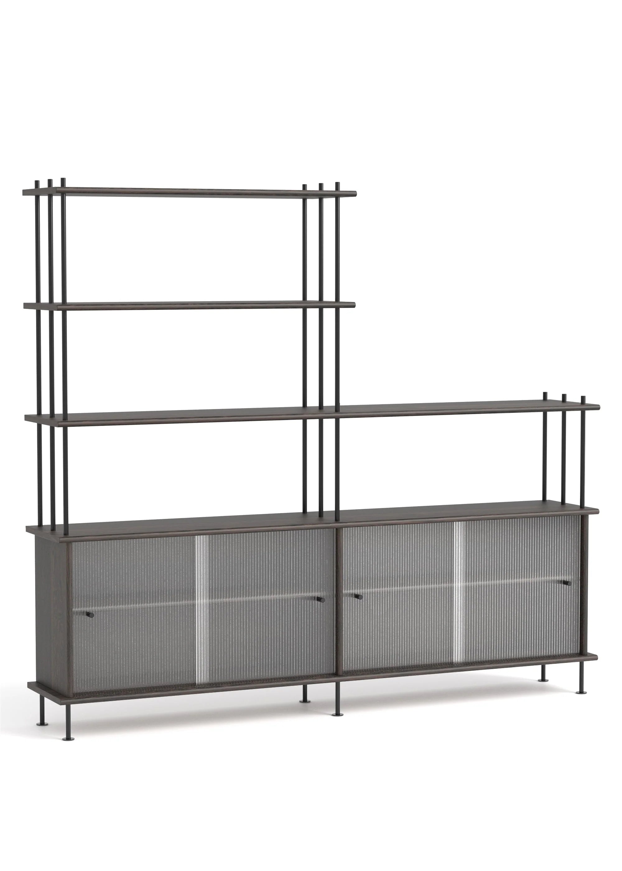 Skříňka BAVA 200 ebenové dubové dřevo