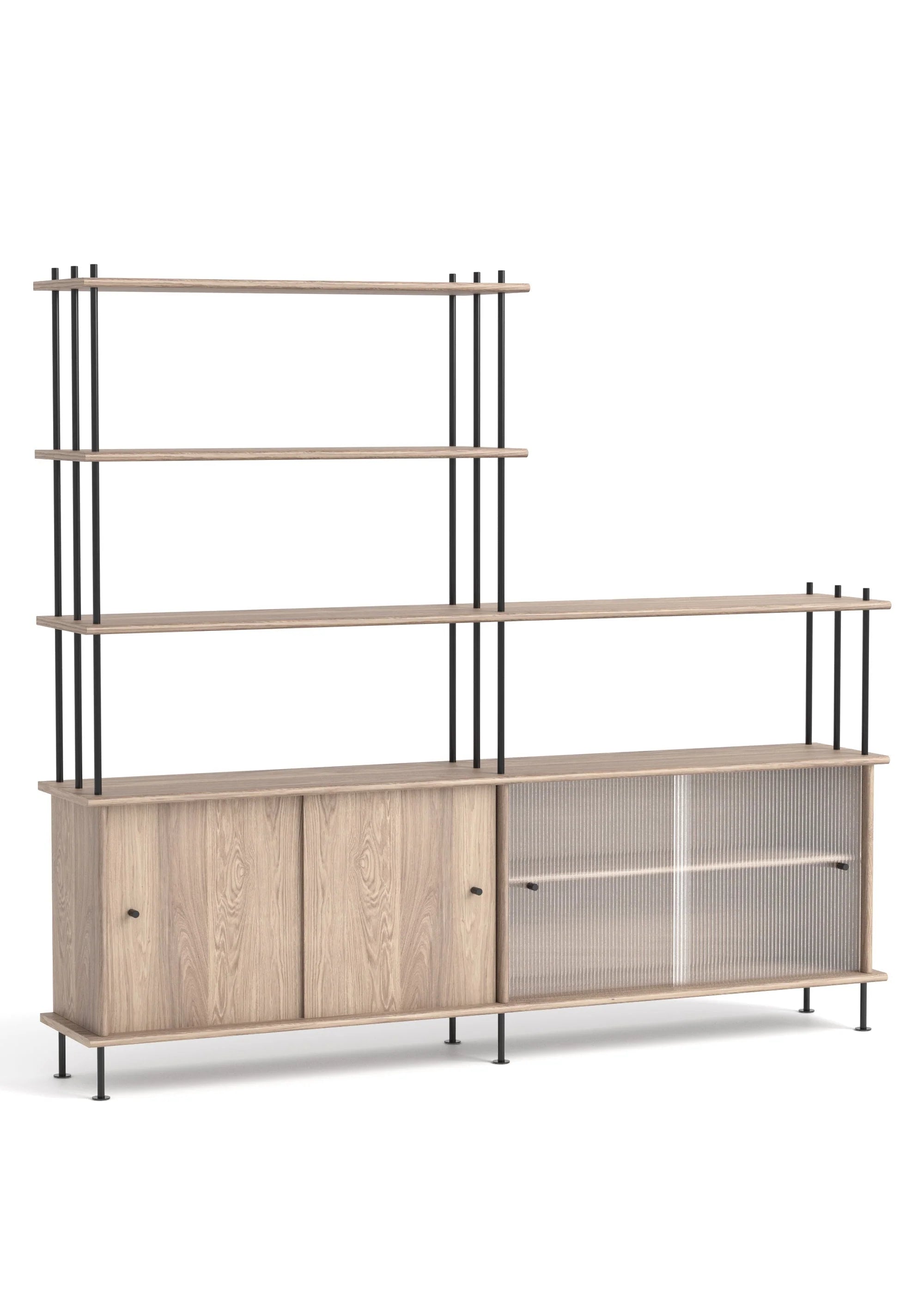 Skříňka BAVA 200 bělené dubové dřevo