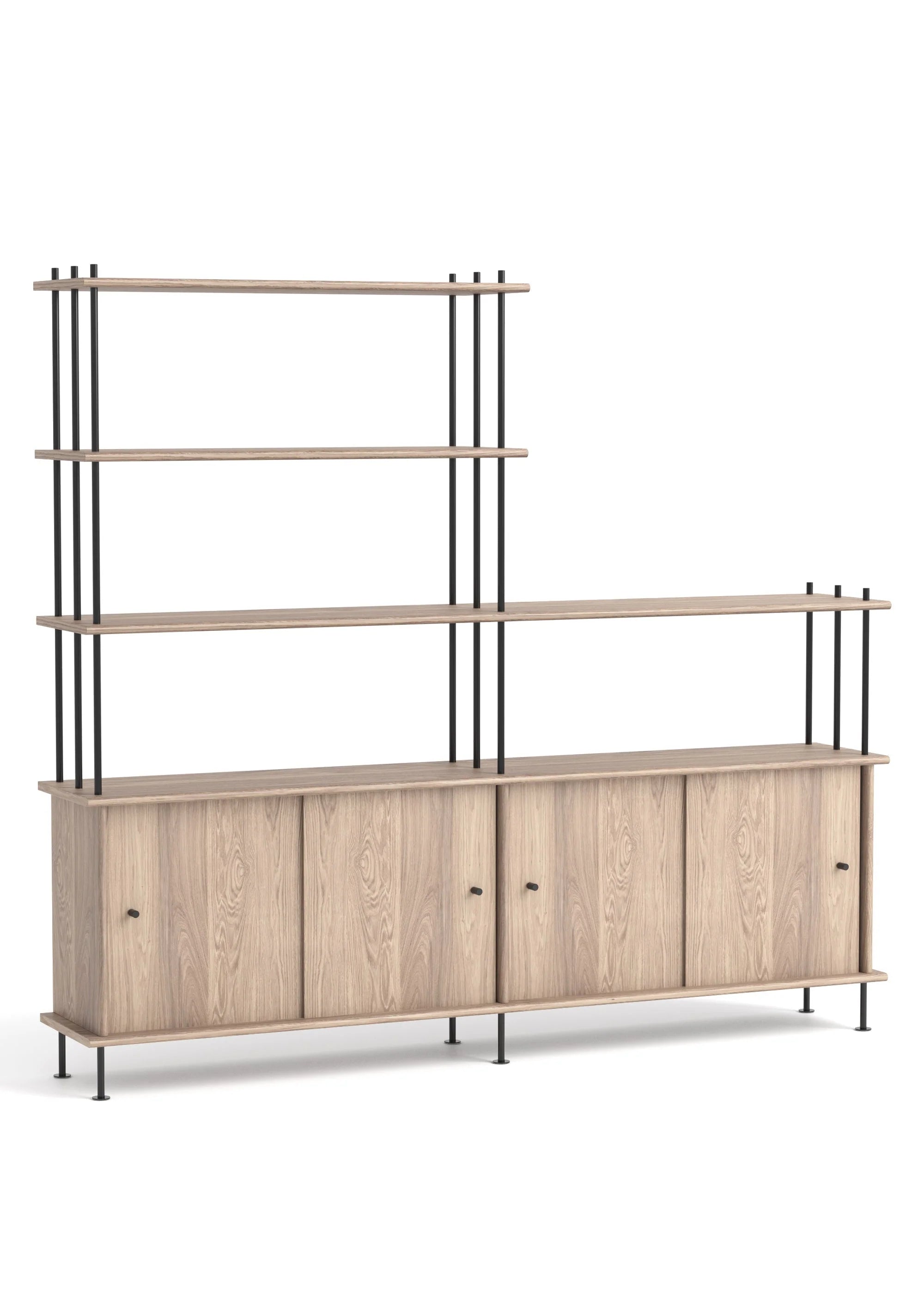 Skříňka BAVA 200 bělené dubové dřevo