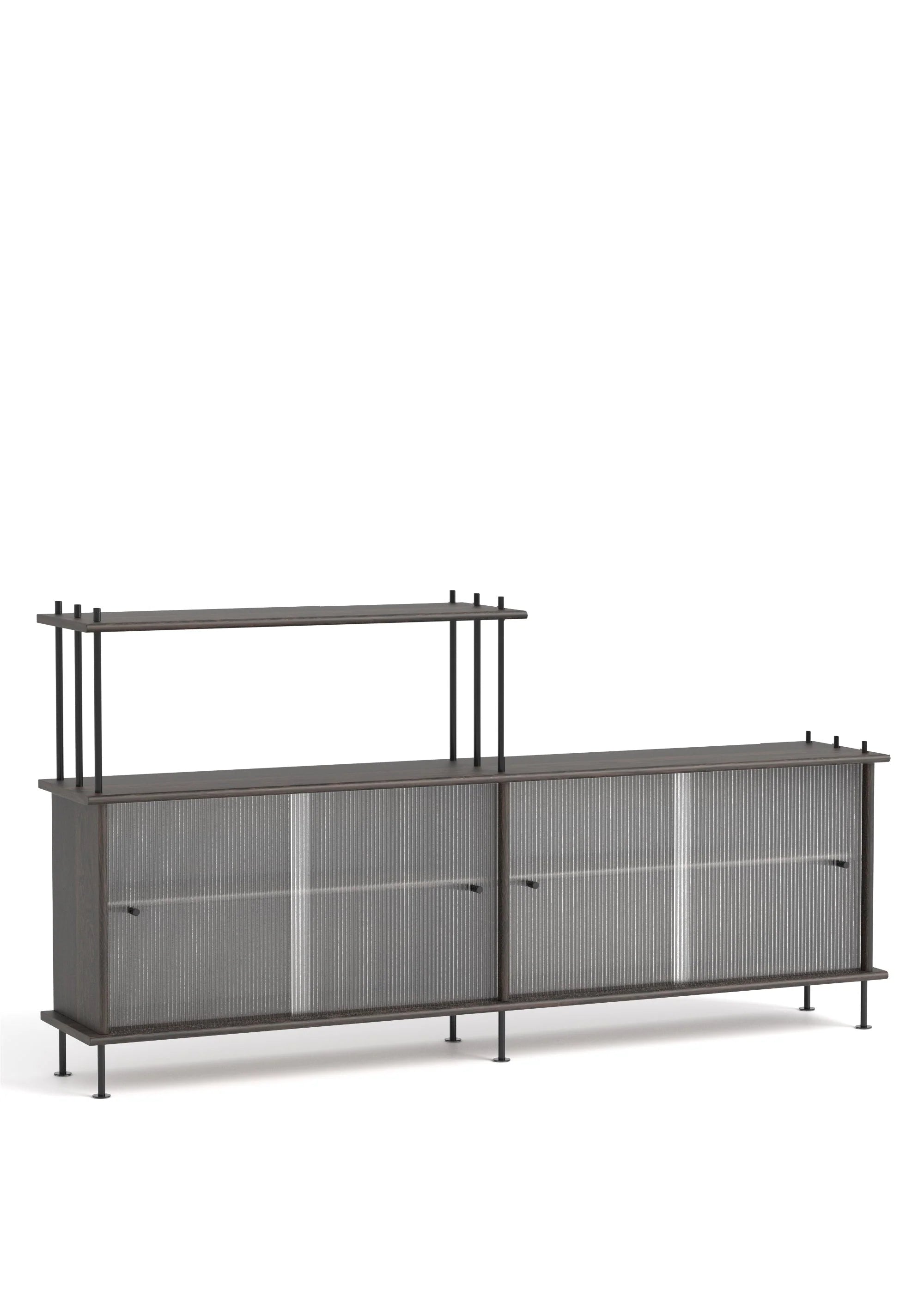 Skříňka BAVA 200 ebenové dubové dřevo