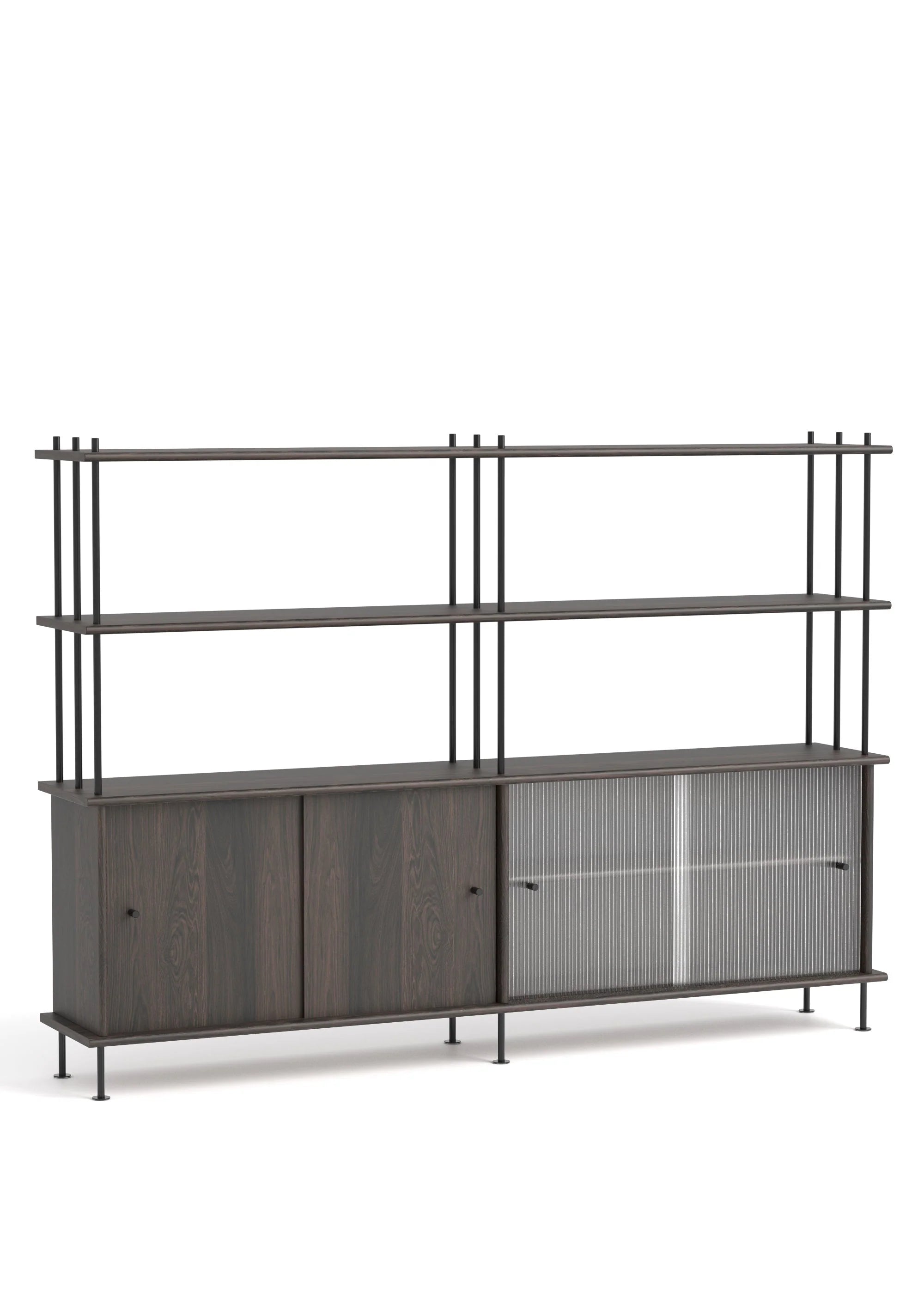 Skříňka BAVA 200 ebenové dubové dřevo