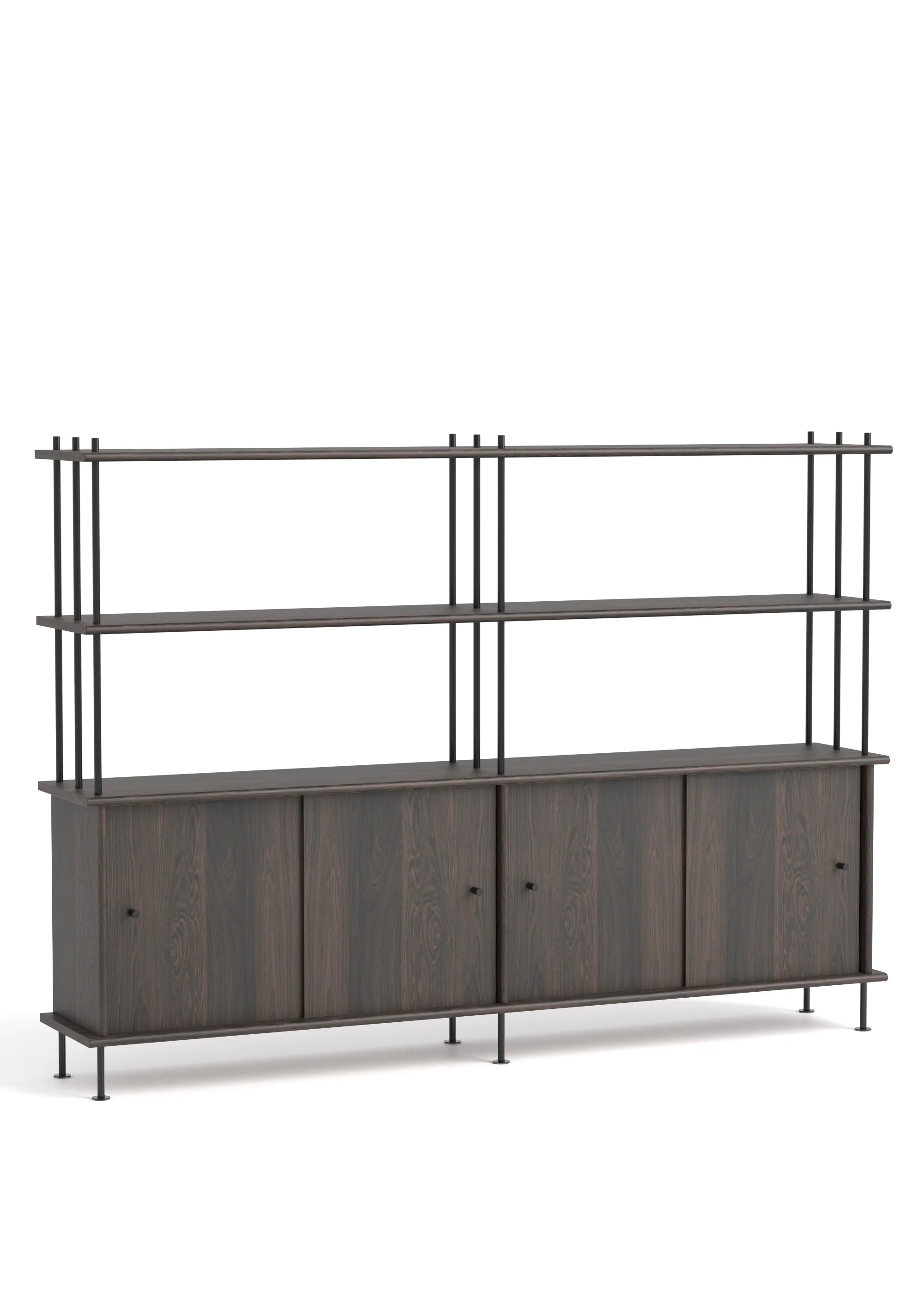 Skříňka BAVA 200 ebenové dubové dřevo