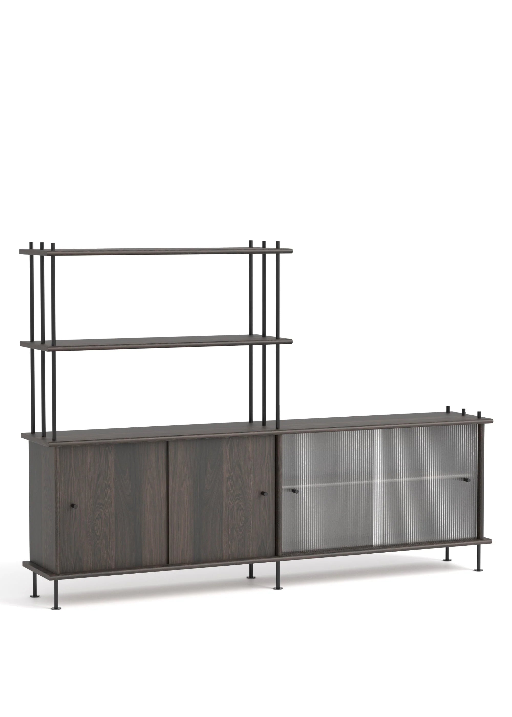 Skříňka BAVA 200 ebenové dubové dřevo