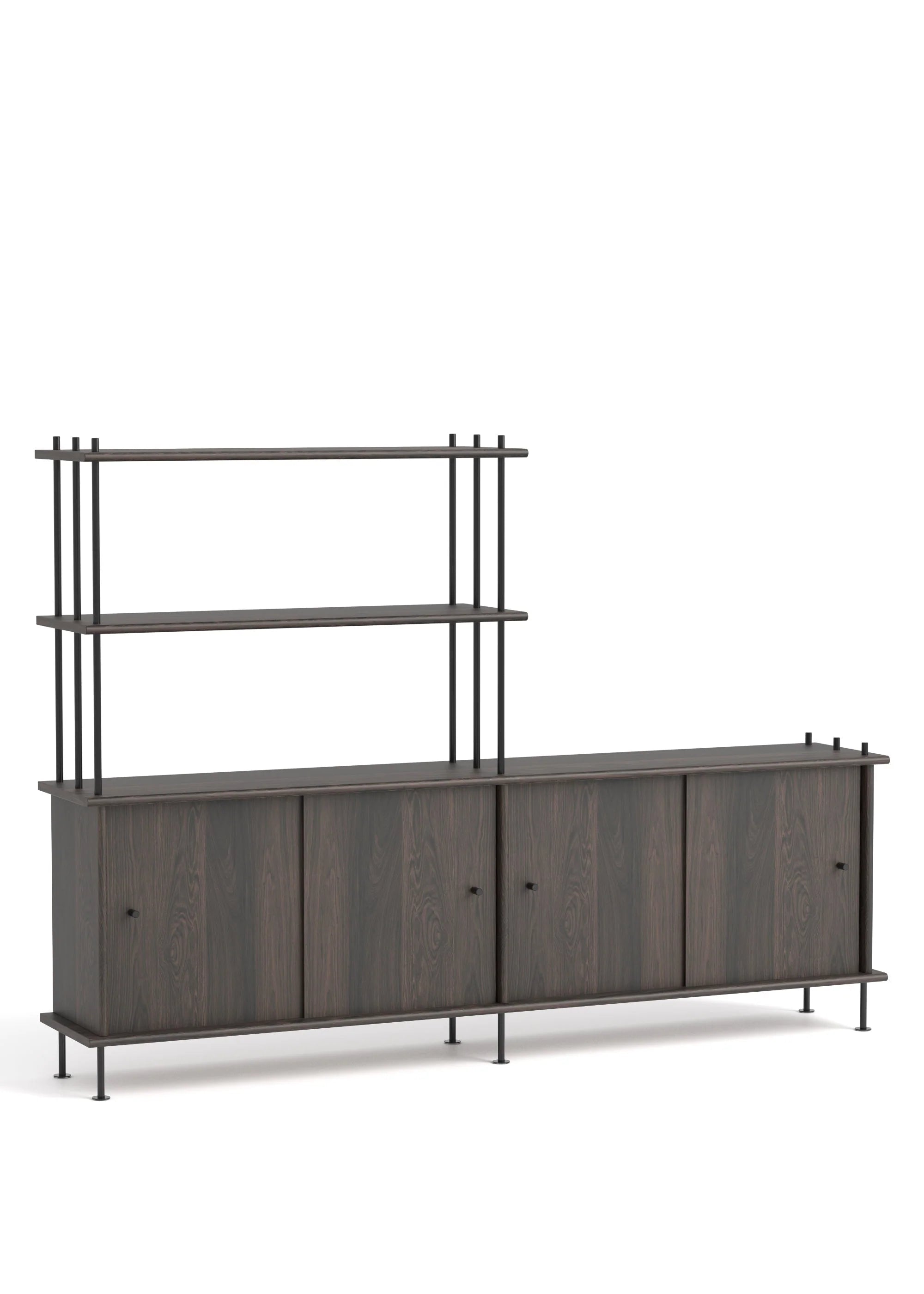 Skříňka BAVA 200 ebenové dubové dřevo