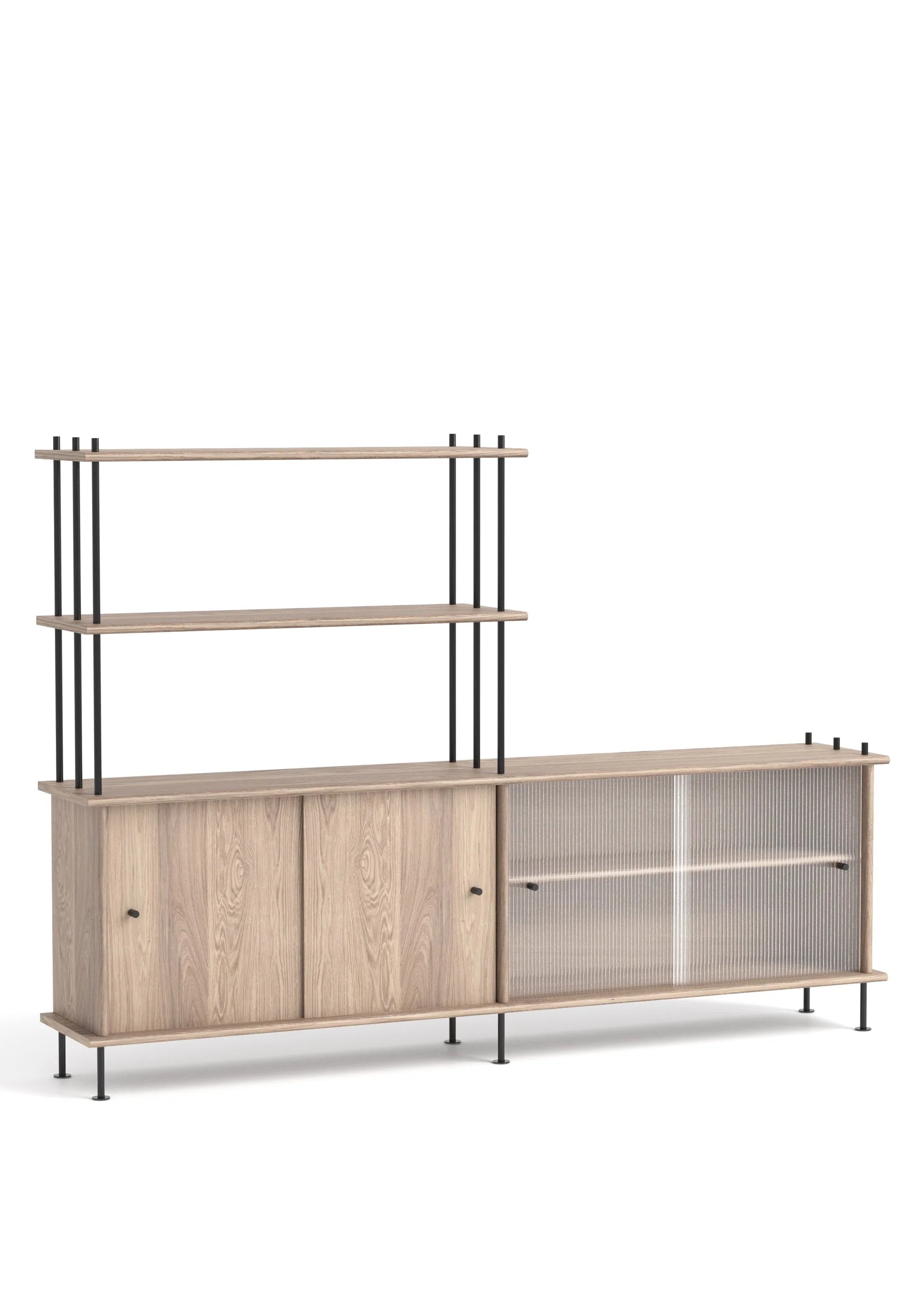 Skříňka BAVA 200 bělené dubové dřevo