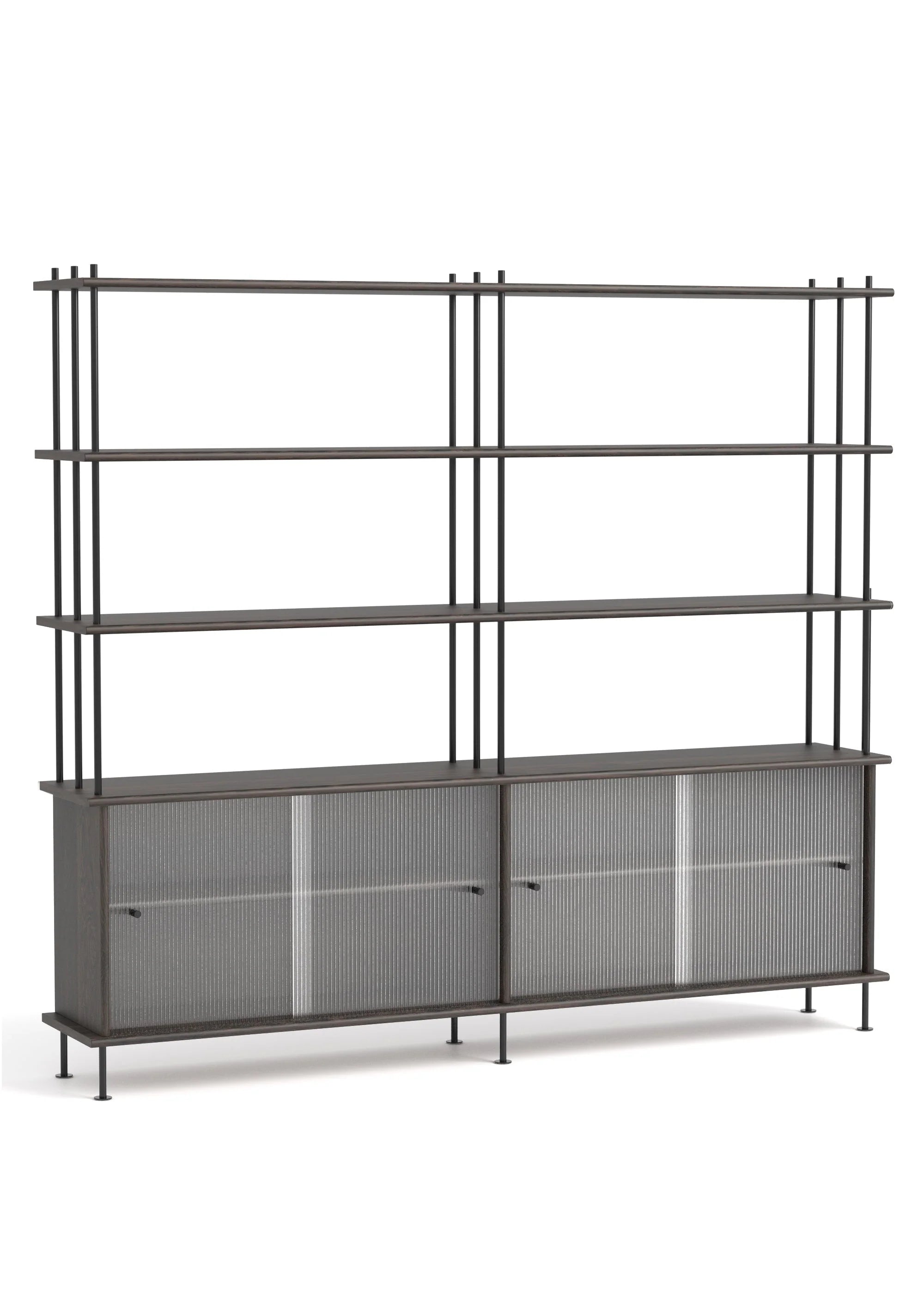 Skříňka BAVA 200 ebenové dubové dřevo