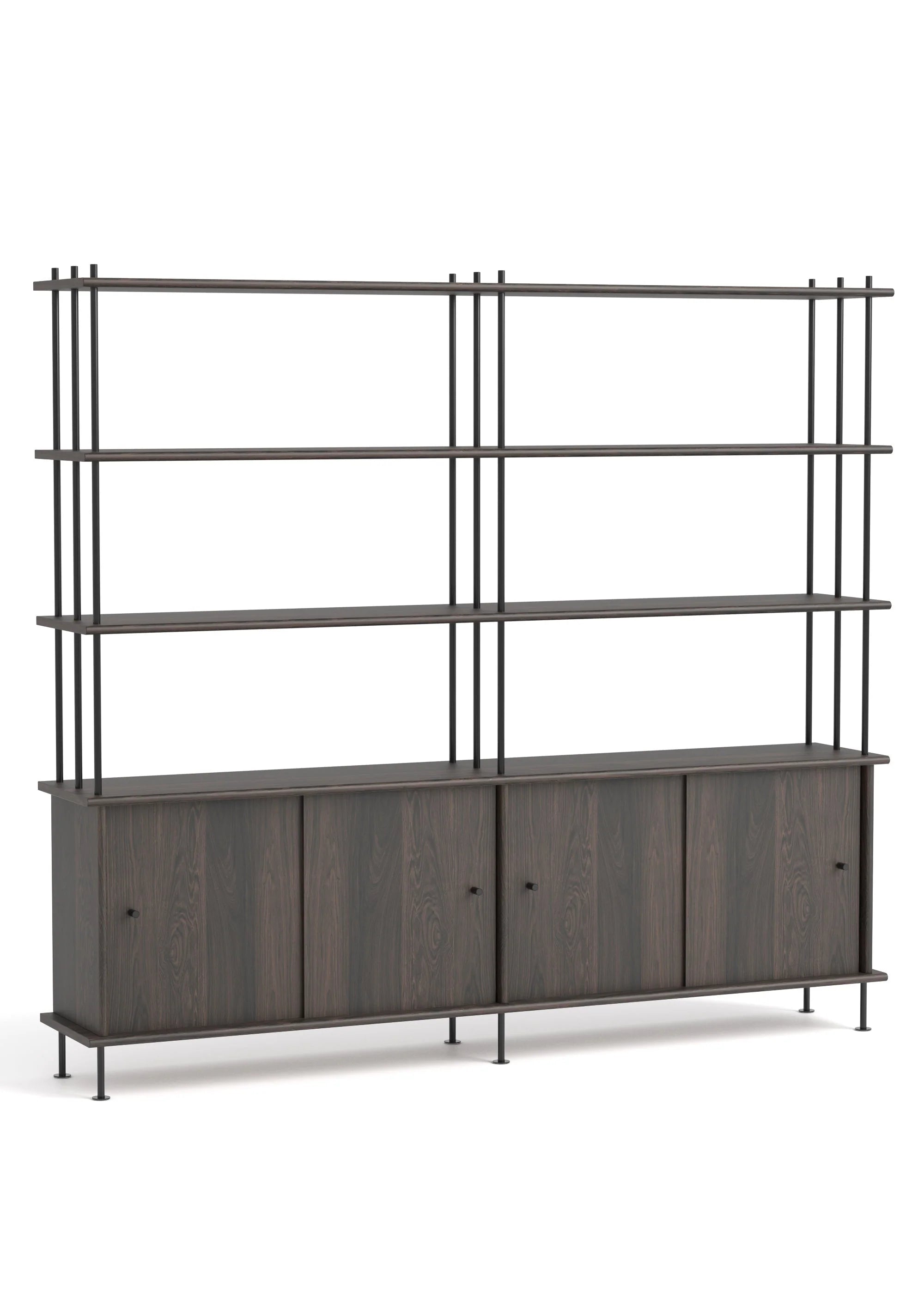 Skříňka BAVA 200 ebenové dubové dřevo