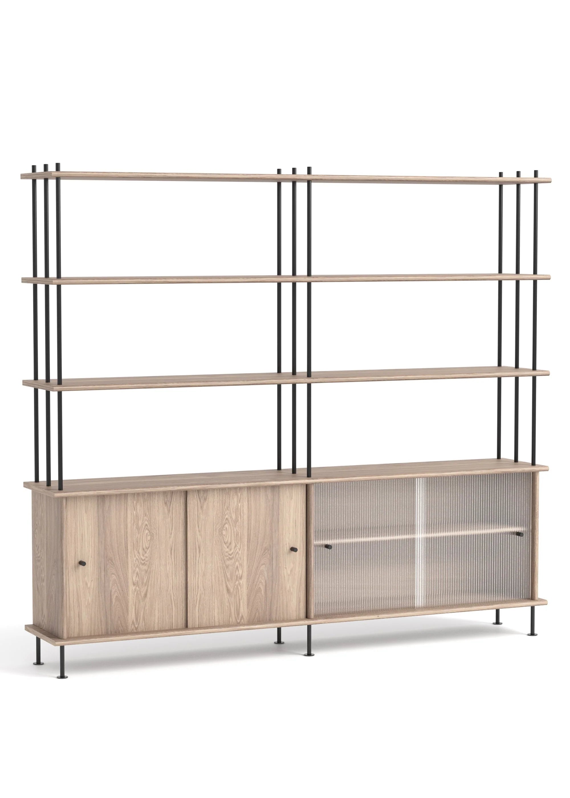 Skříňka BAVA 200 bělené dubové dřevo