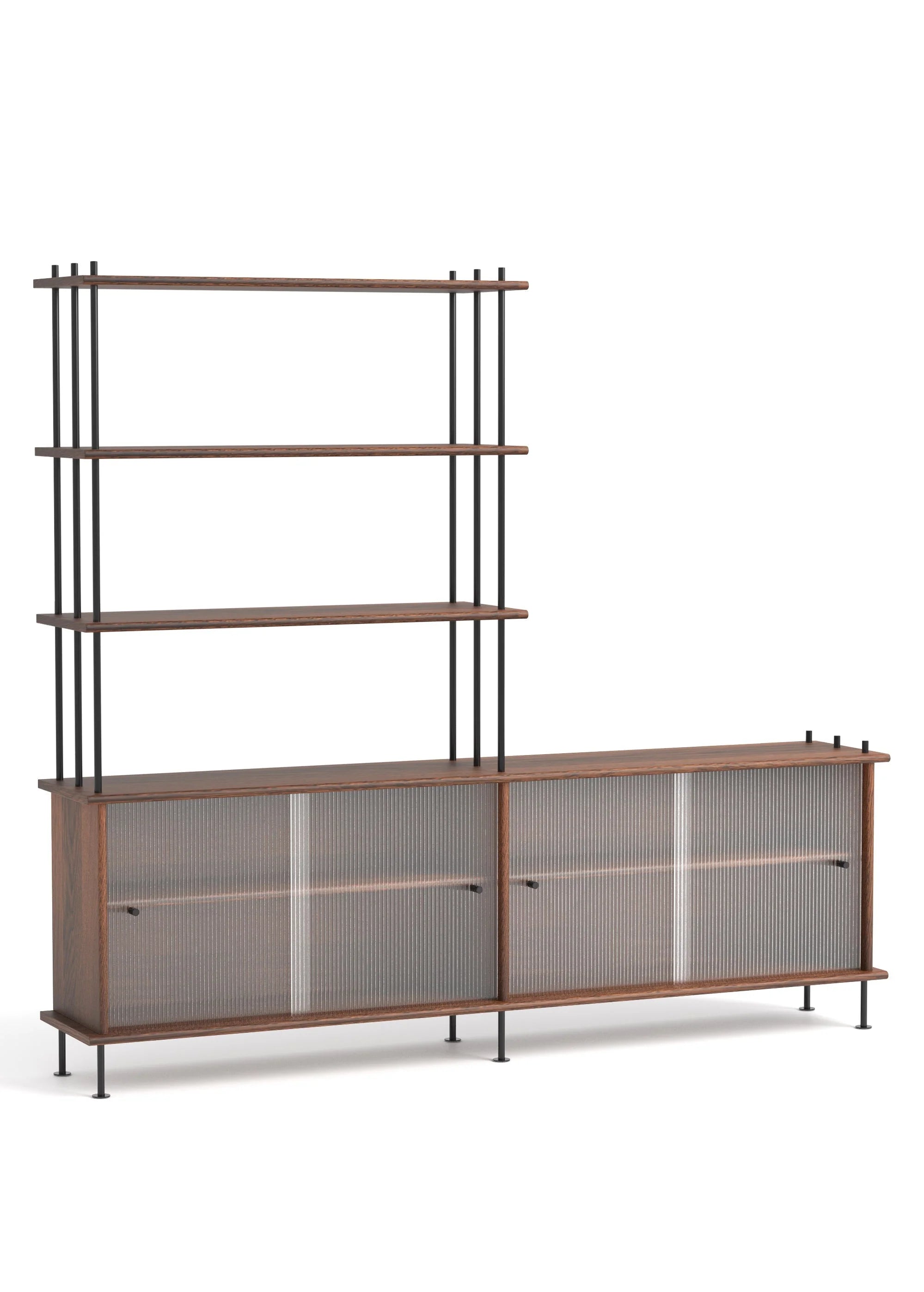 Skříňka BAVA 200 tmavé dubové dřevo