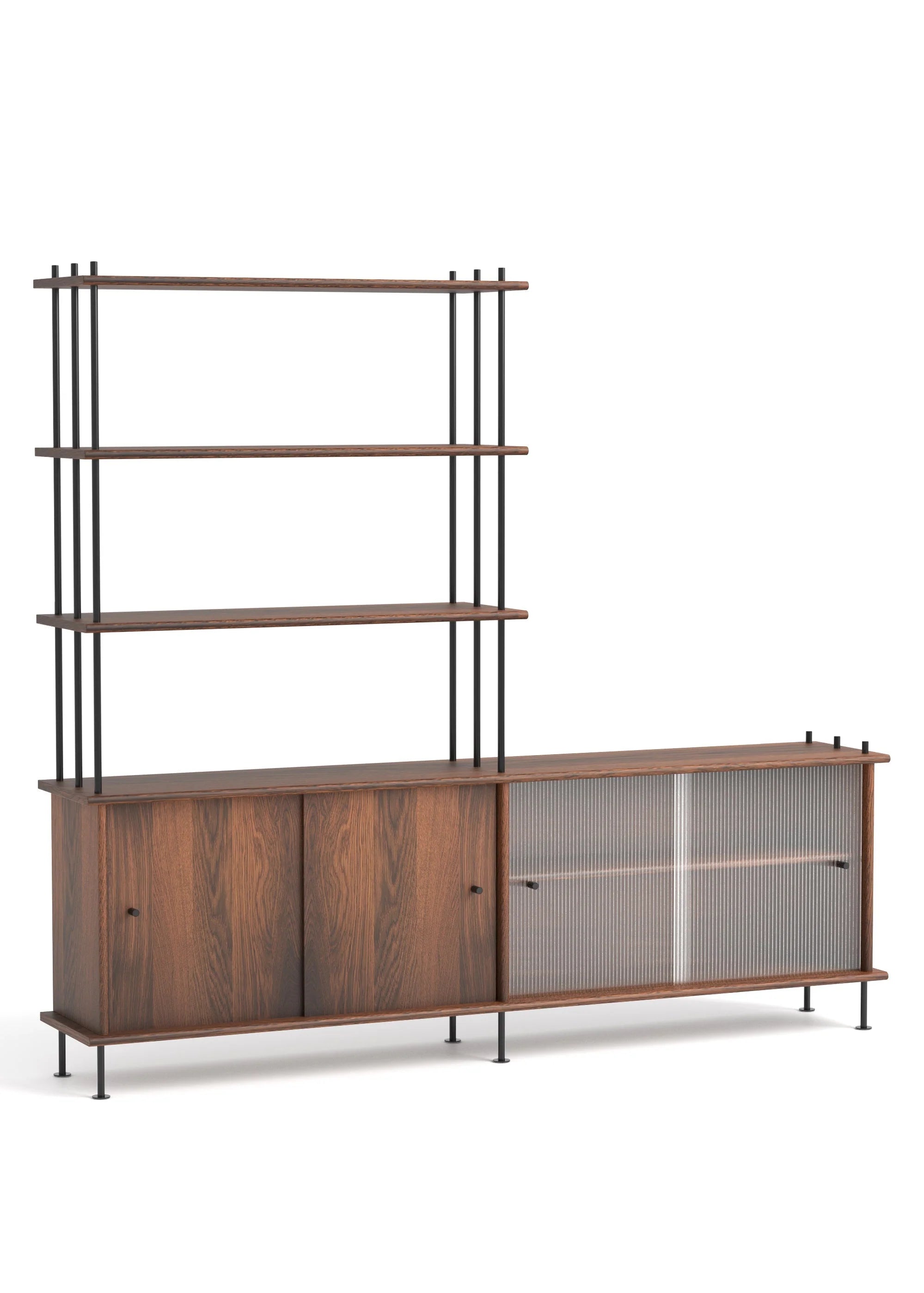 Skříňka BAVA 200 tmavé dubové dřevo