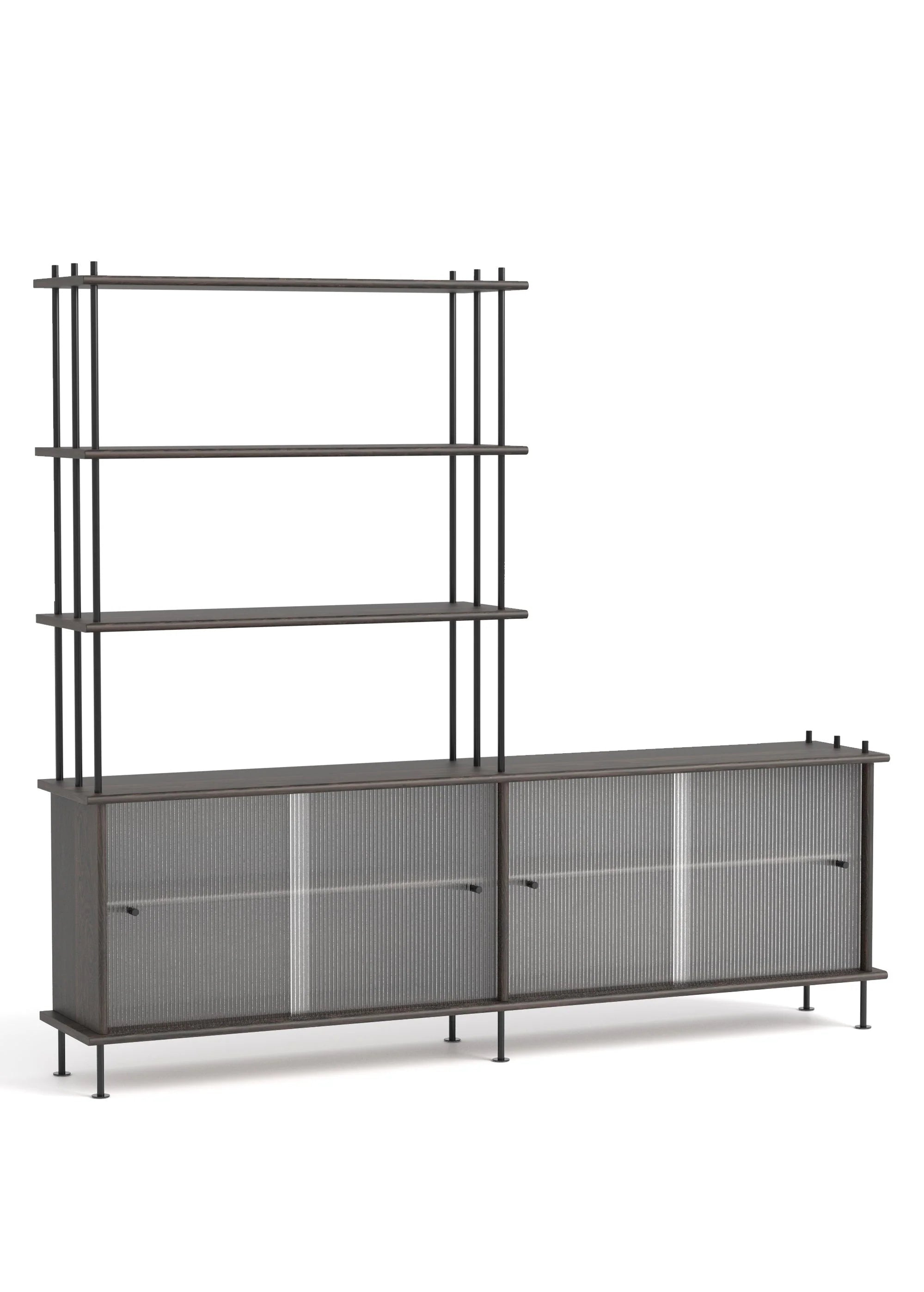 Skříňka BAVA 200 ebenové dubové dřevo