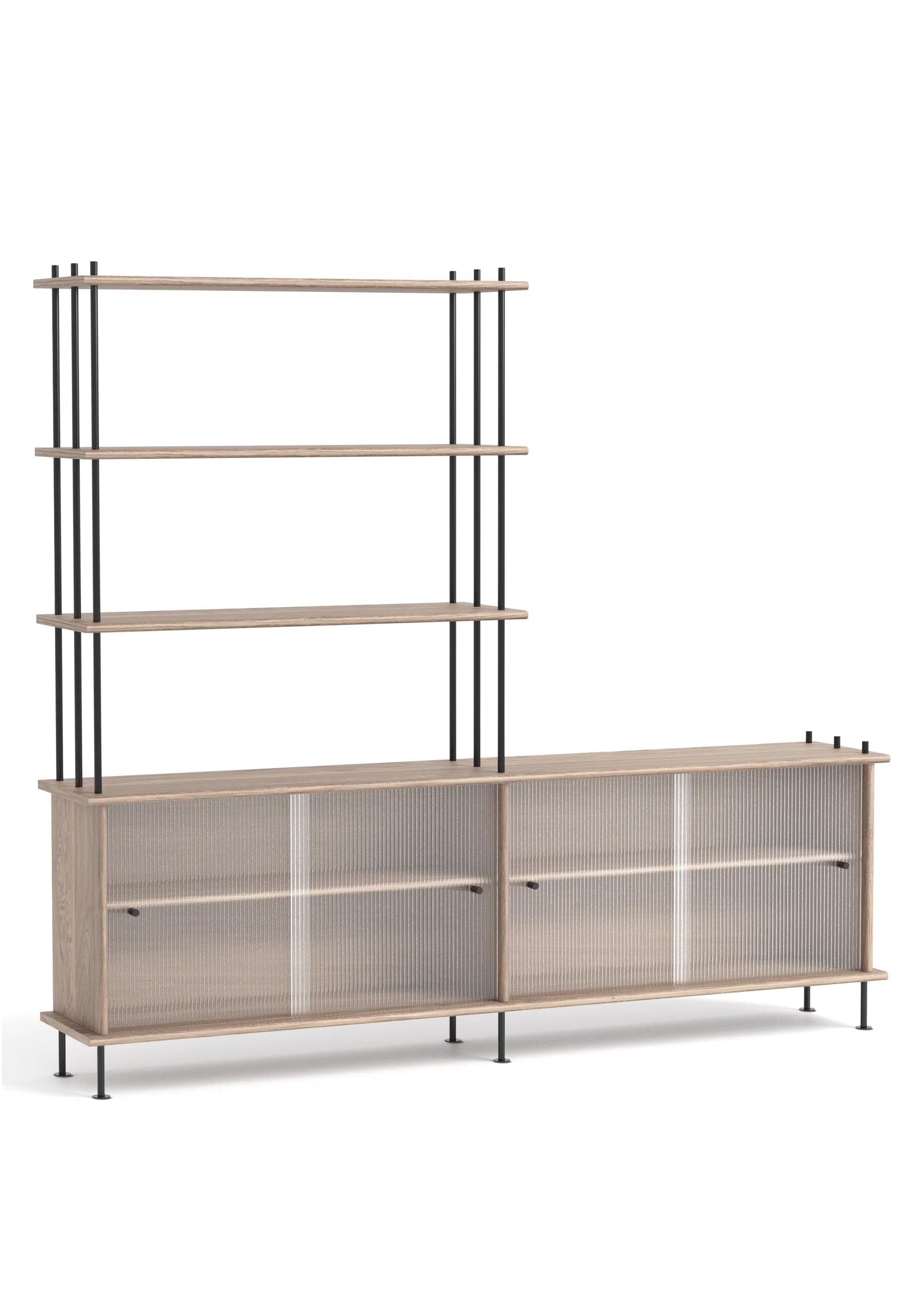 Skříňka BAVA 200 bělené dubové dřevo