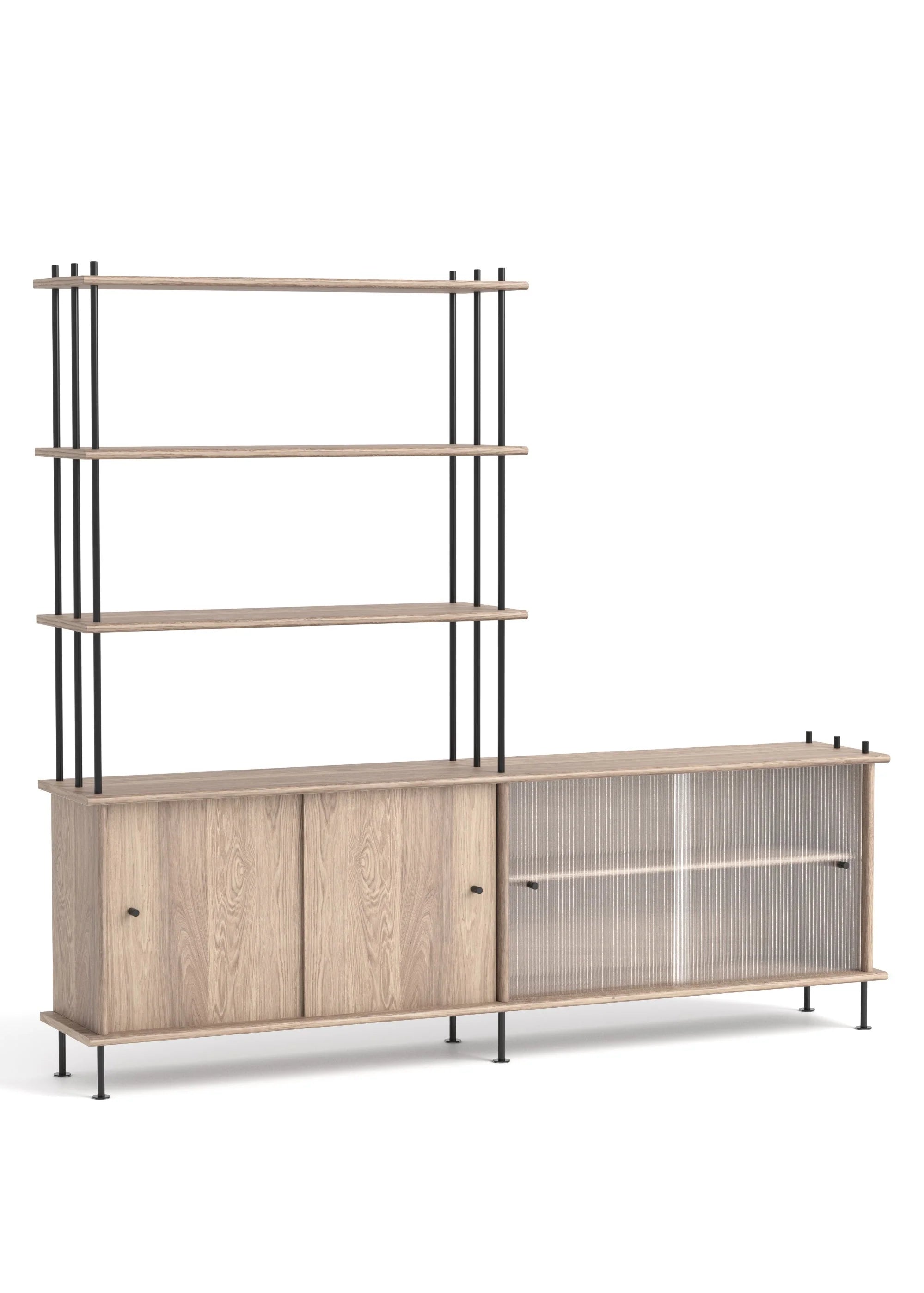 Skříňka BAVA 200 bělené dubové dřevo