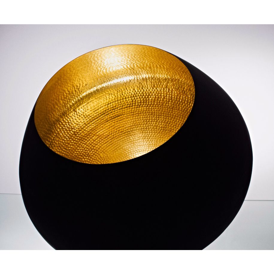 Závěsné svítidlo BEAT černé s měděným detailem