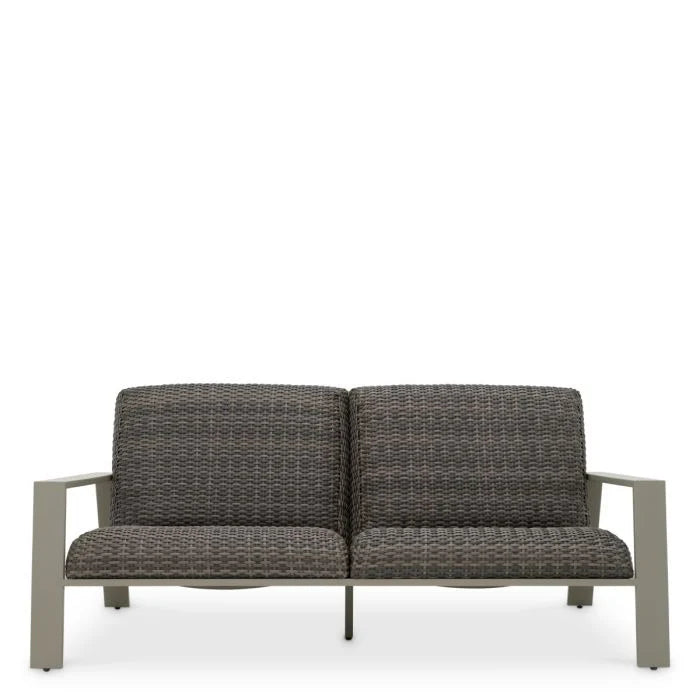 Sofa do exteriéru BELLE VUE šedý ratan