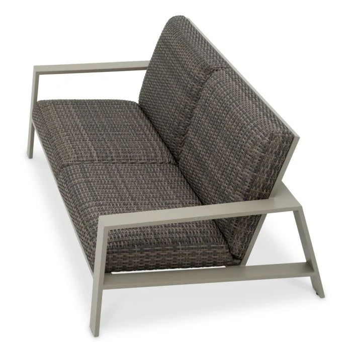Sofa do exteriéru BELLE VUE šedý ratan