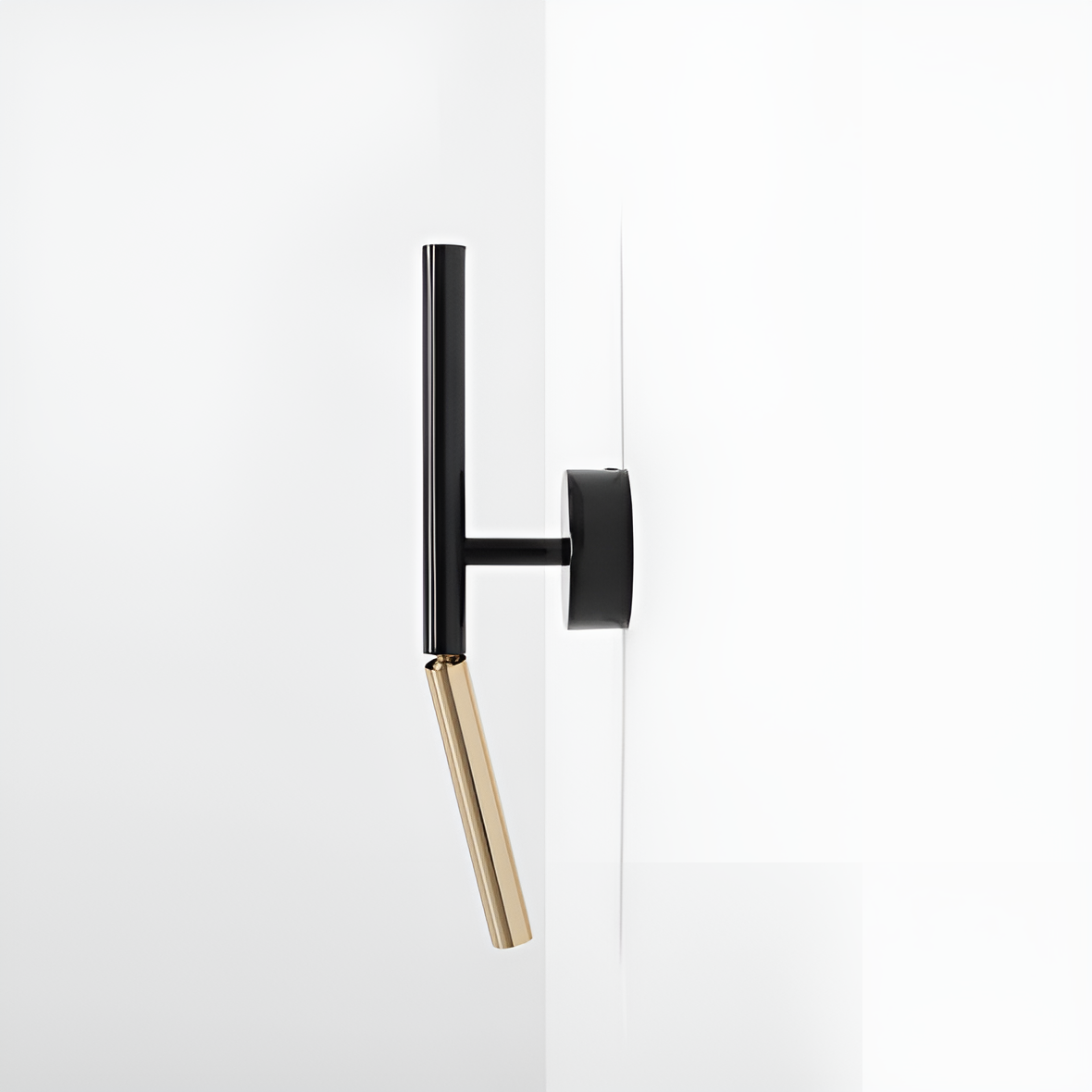 Nástěnné svítidlo STICK černé se zlatým