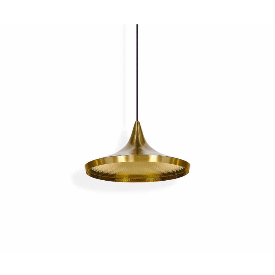 Zlatá závěsná lampa BEAT