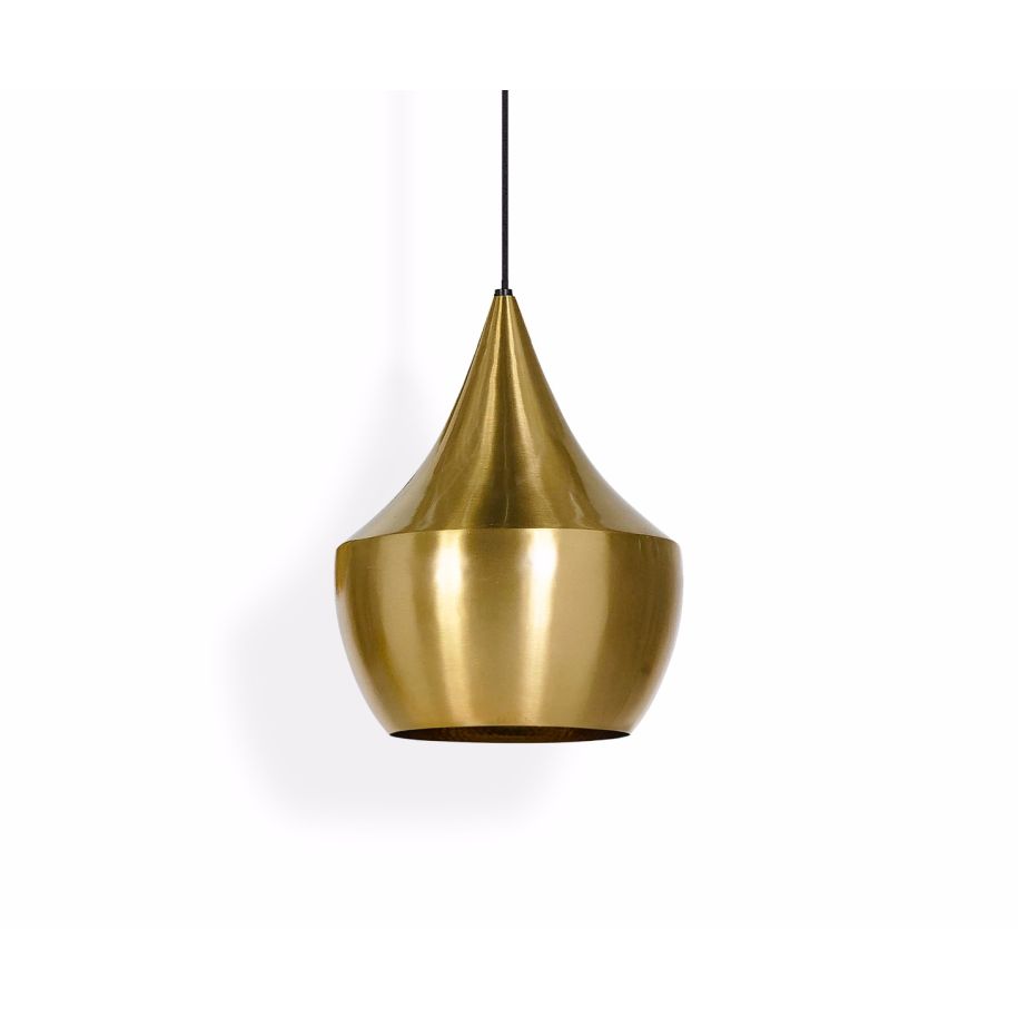 Zlatá závěsná lampa BEAT