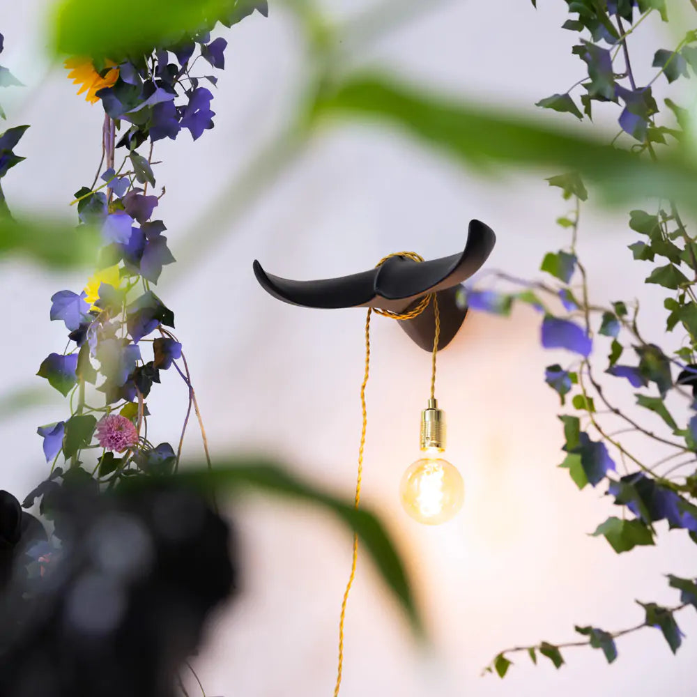 Wall lamp THE TAIL WILL FOLLOW black