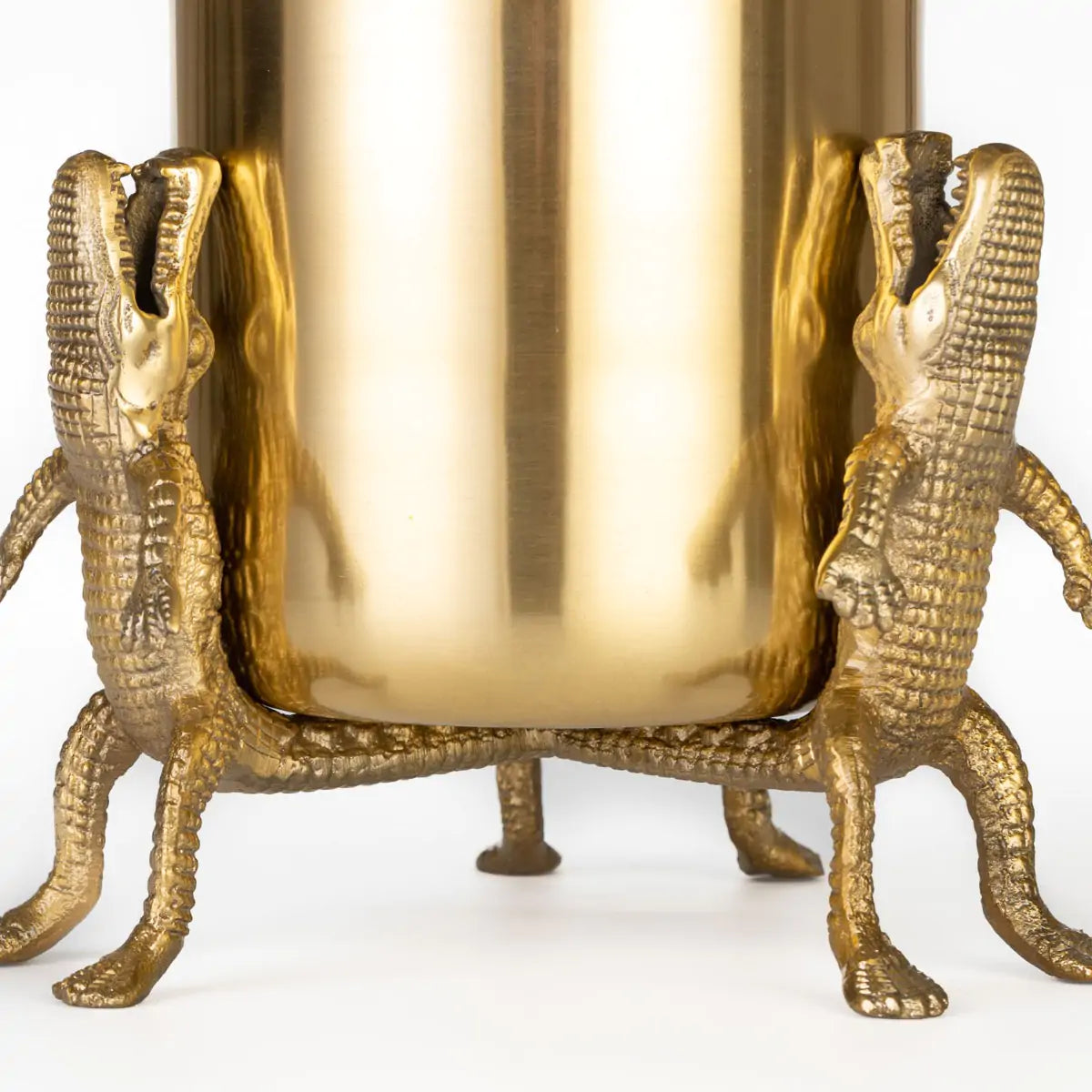 Wazon SURROUNDED BY CROCODILES złoty