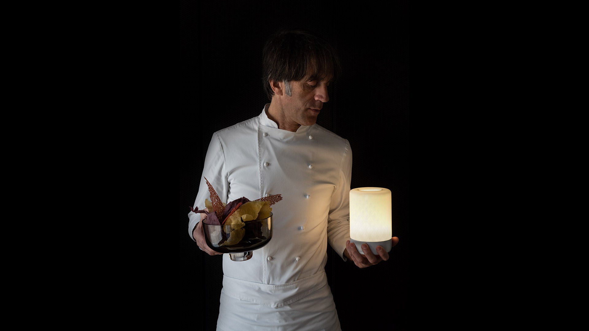 Lampa przenośna BONTA BOWL biały z żółtym