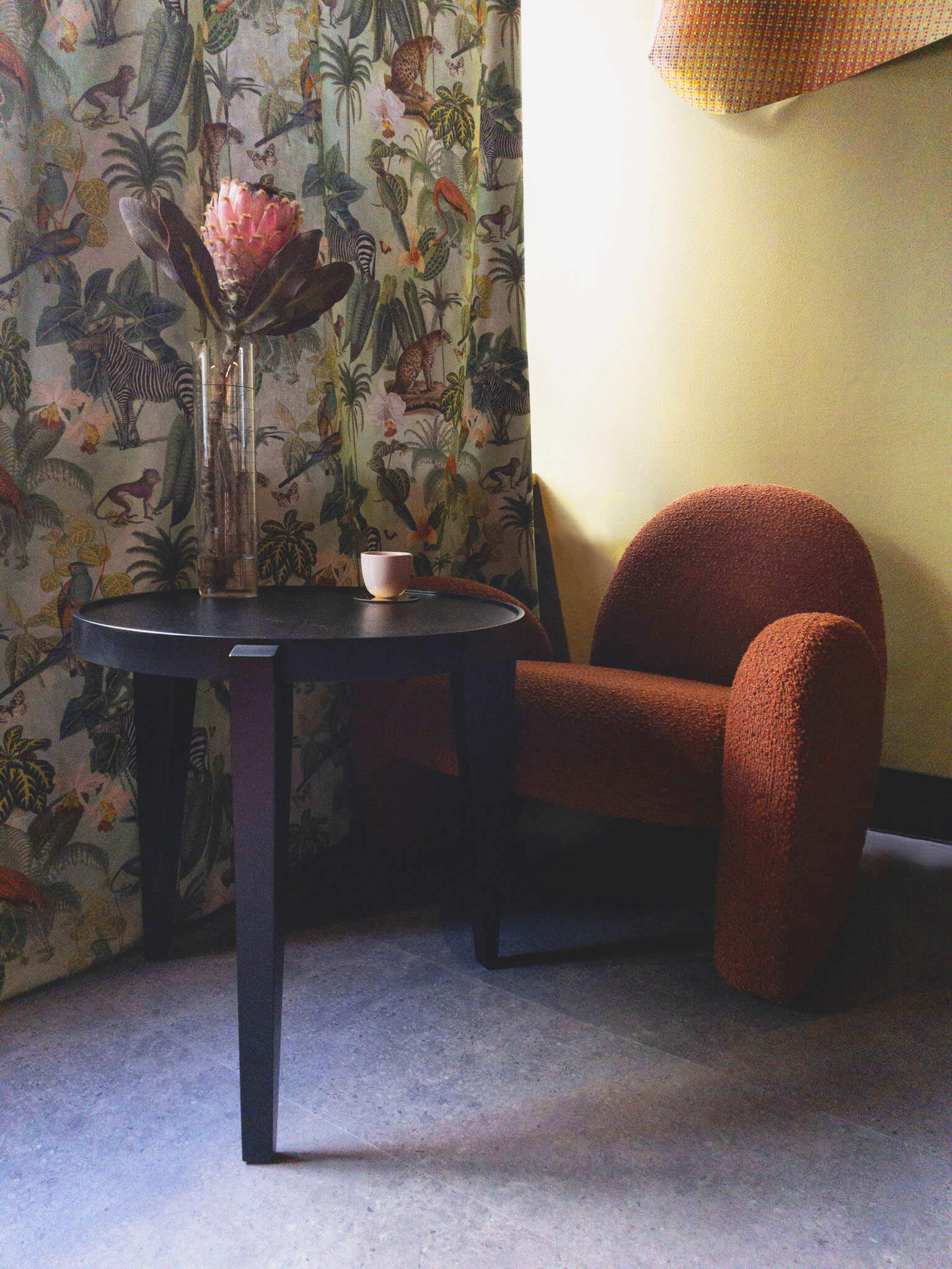 Stolik BONTRI czarny dąb