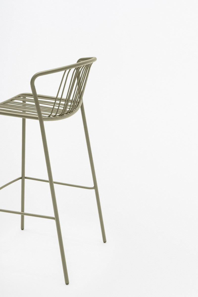 Sada barových židlí BRIS z pozinkované oceli