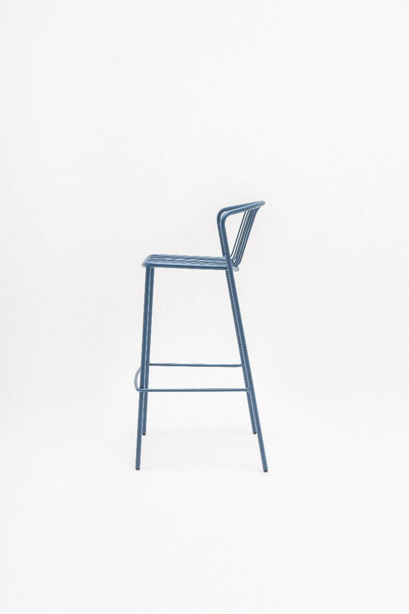 Sada barových židlí BRIS z pozinkované oceli