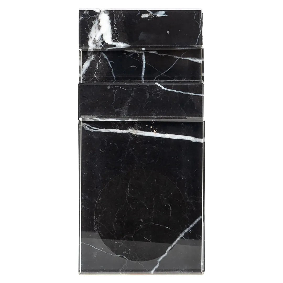 FANCY Bookend Black Marble and Crystal