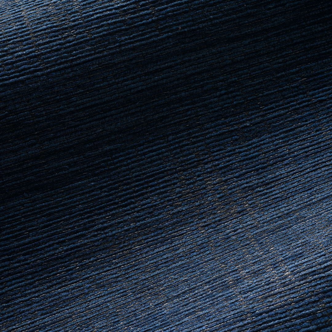 Tapeta textilní strukturovaná imitující plátno ORCADE - MARINE tmavě modrá