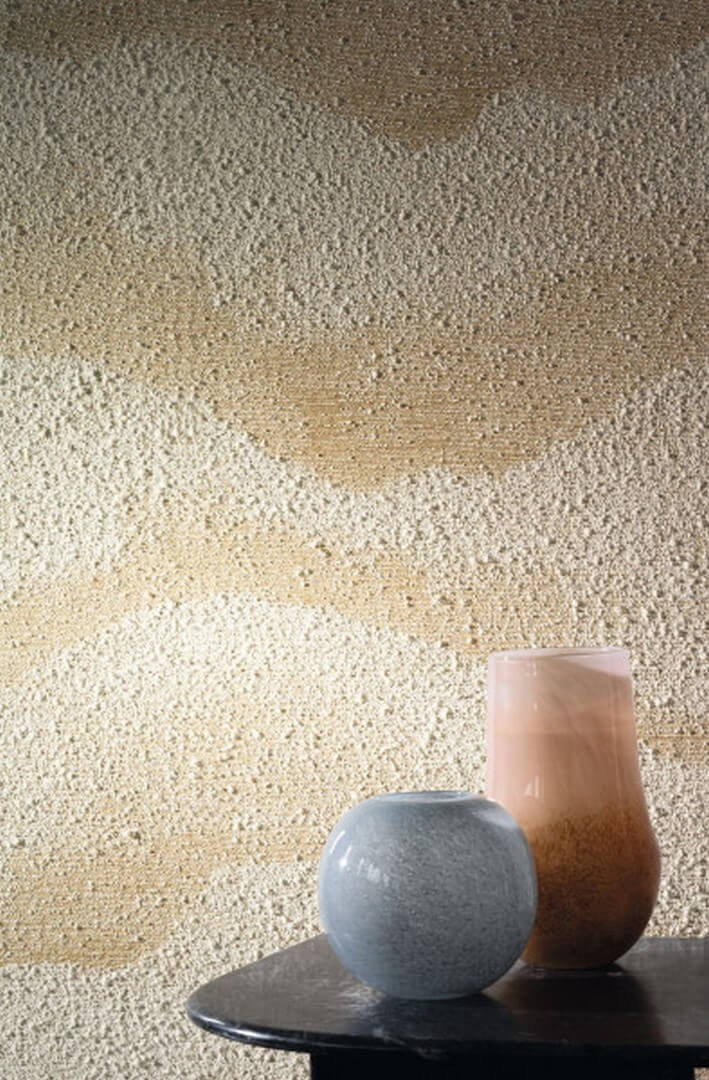 Textile wallpaper with a cloud motif JASPER - SABLE beige