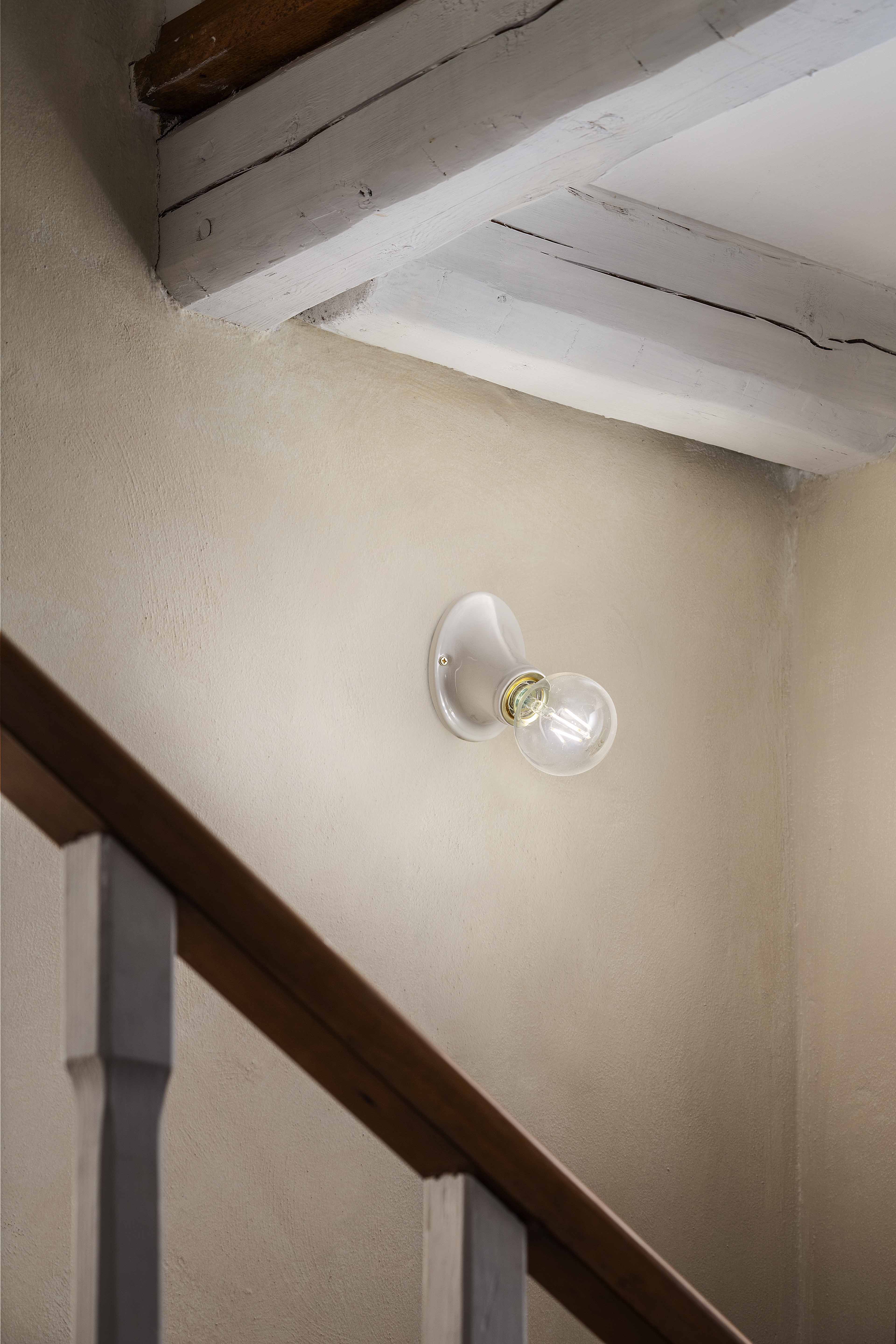 Kinkiet ceramiczny TRIESTE biały