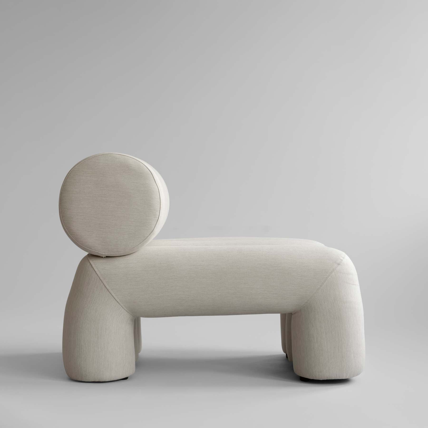 Křeslo FOKU teplá šedá