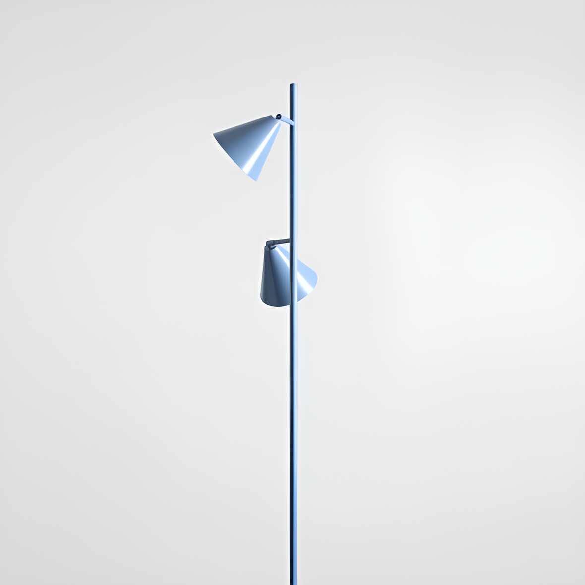 Stojací lampa FORM DUO modrá
