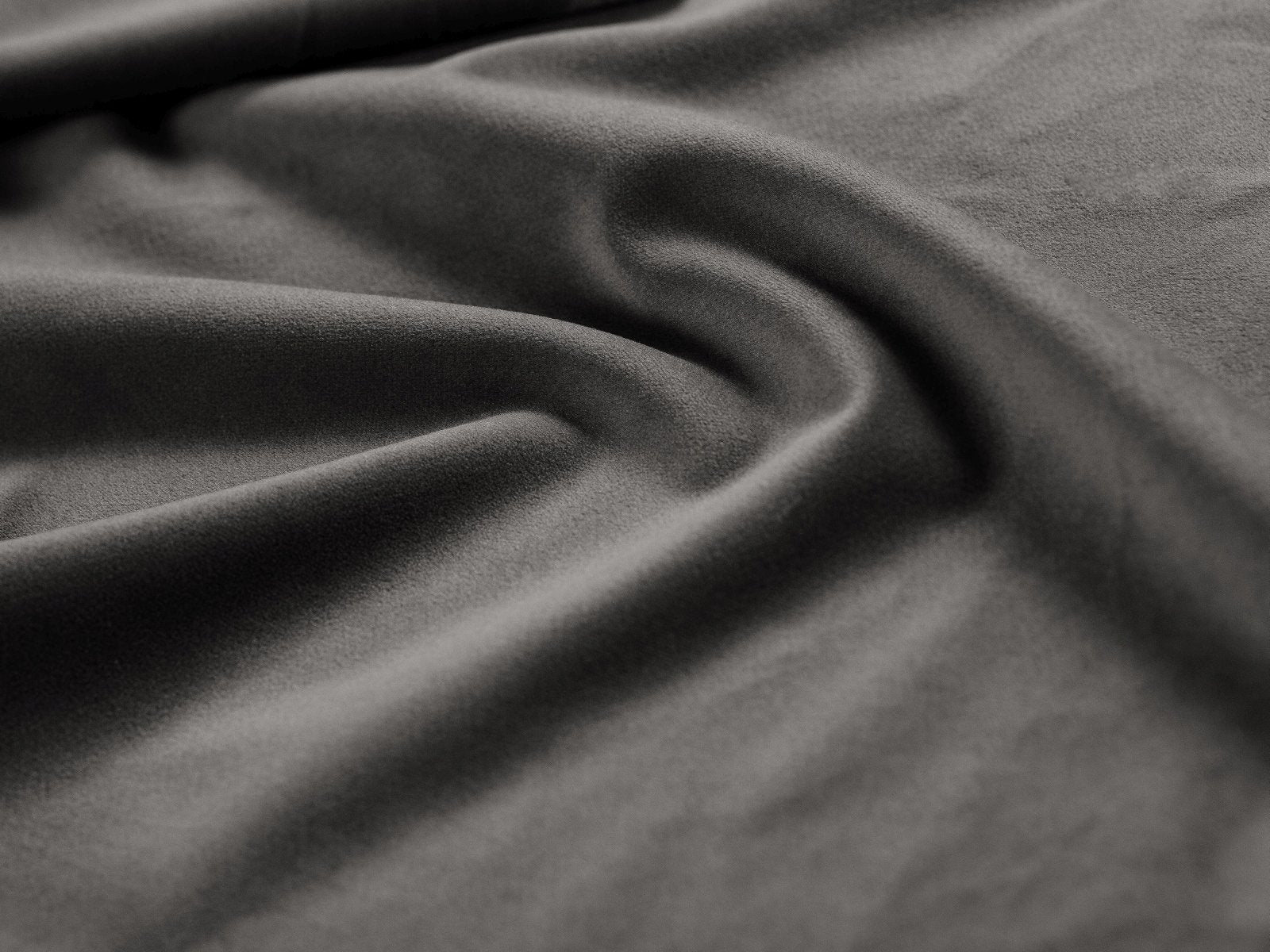 Sofa sametová 2-osobová GEORGIA tmavě šedá